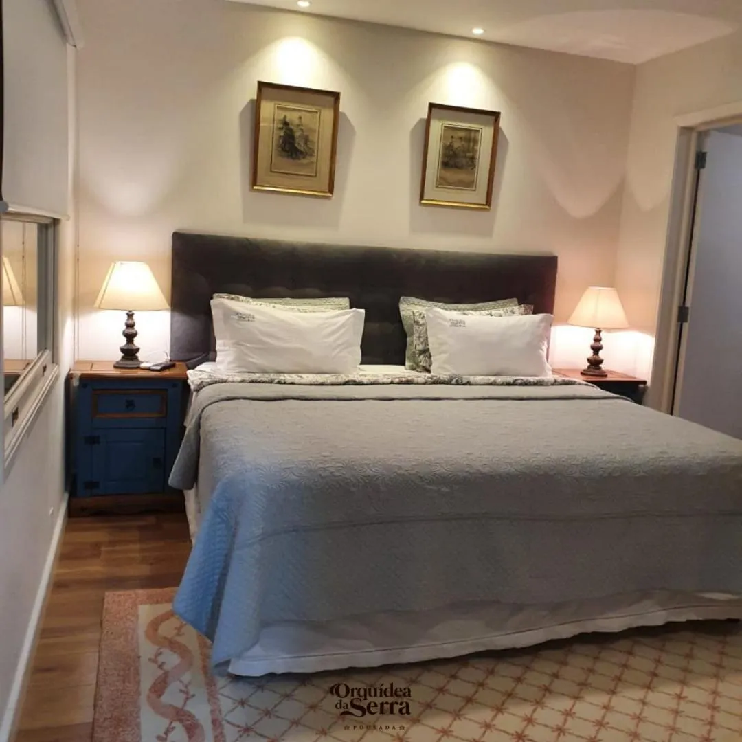 Bed in Pousada Orquidea da Serra