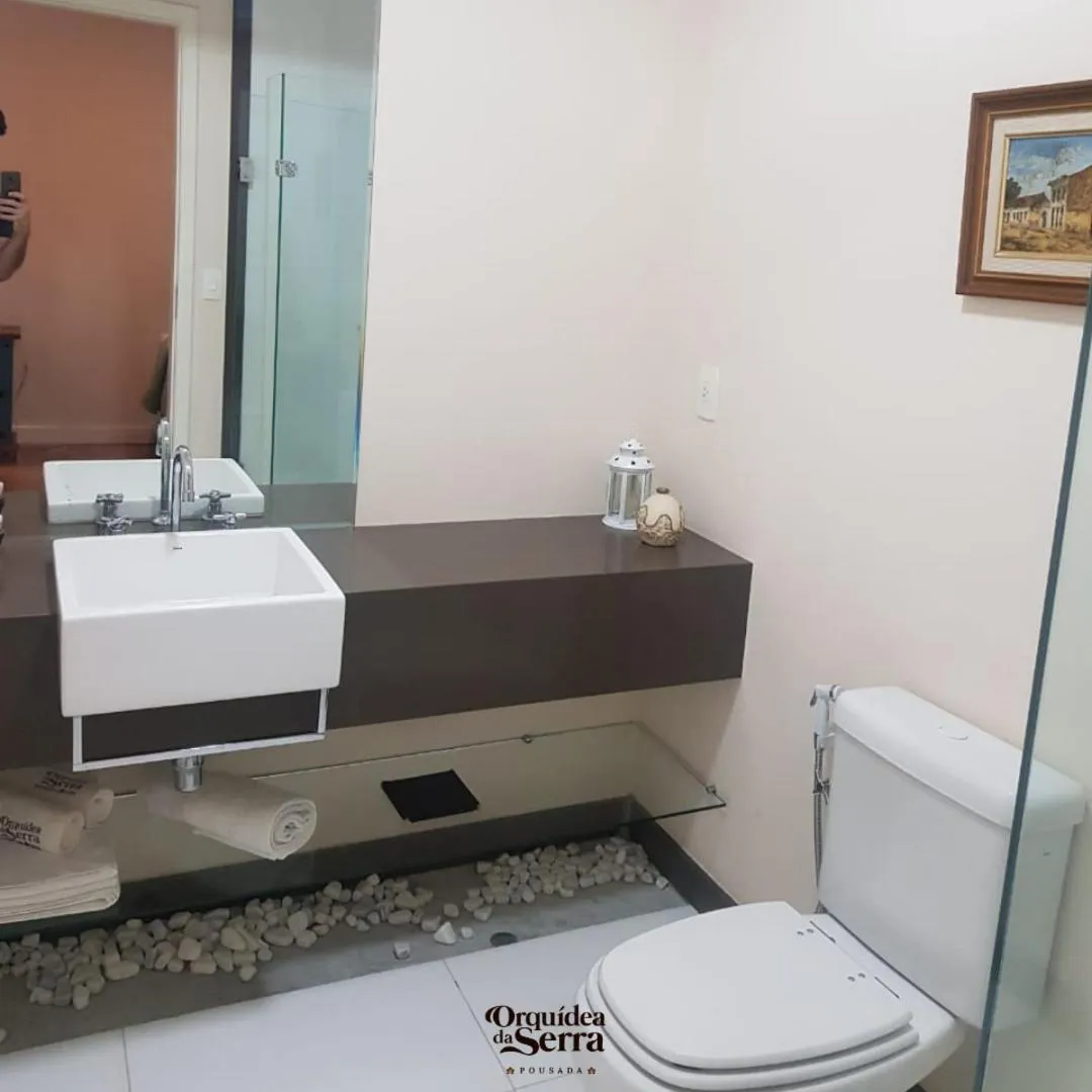 Bathroom in Pousada Orquidea da Serra