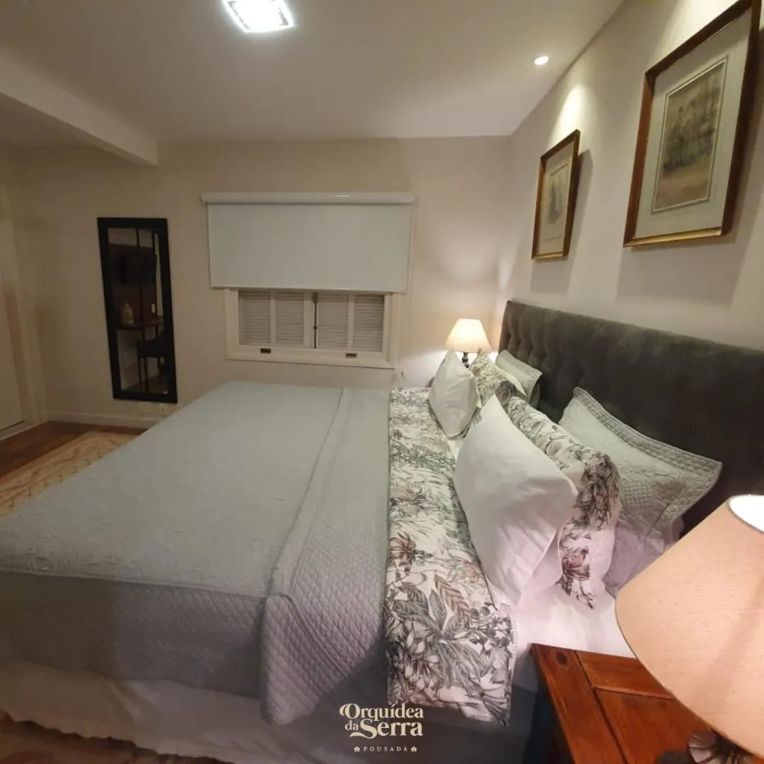 Bed in Pousada Orquidea da Serra