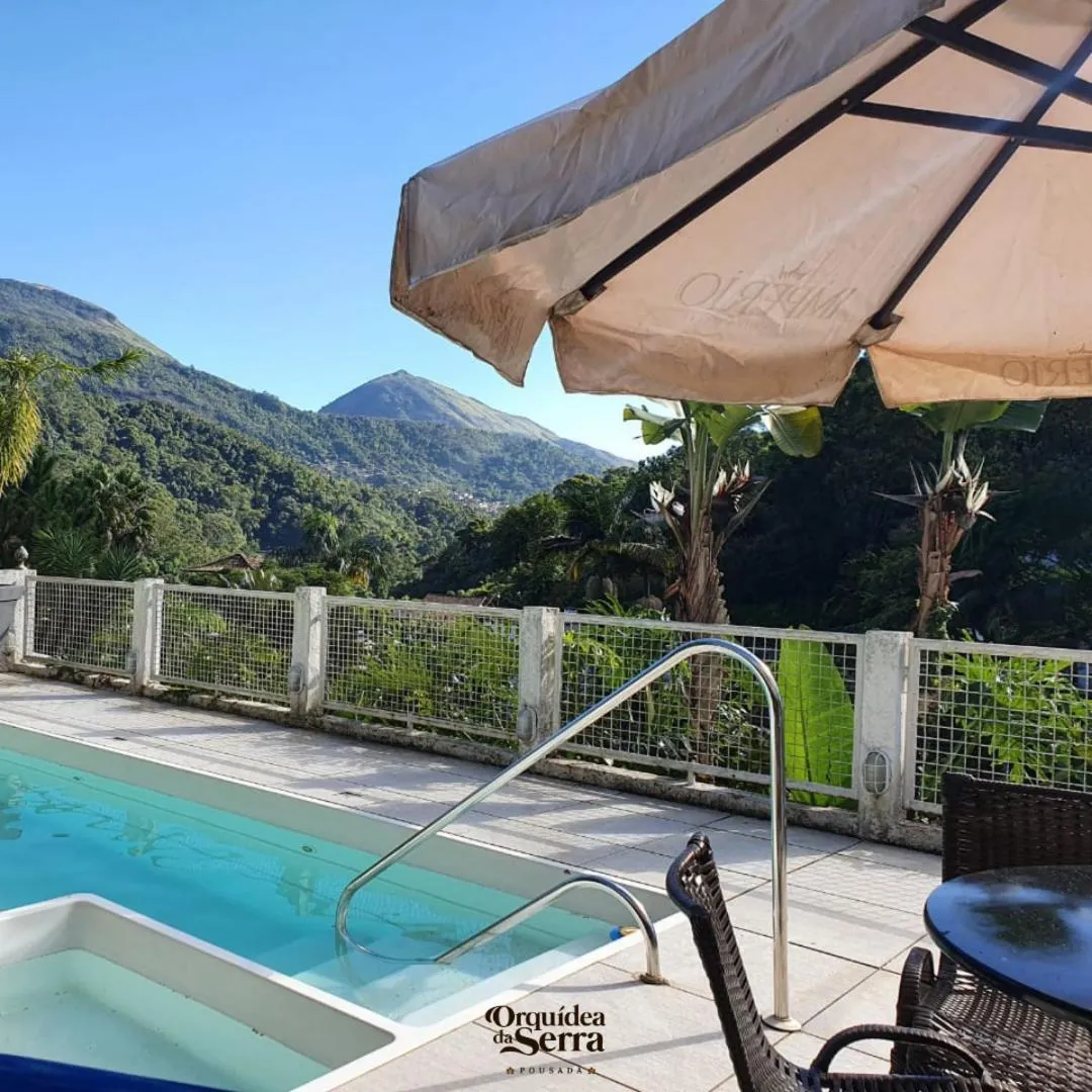 Swimming pool in Pousada Orquidea da Serra