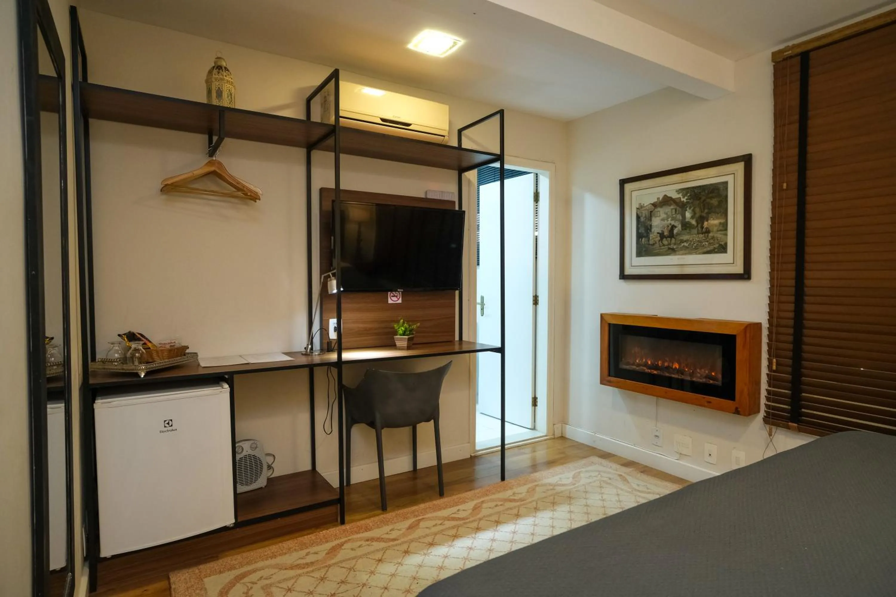 fireplace in Pousada Orquidea da Serra