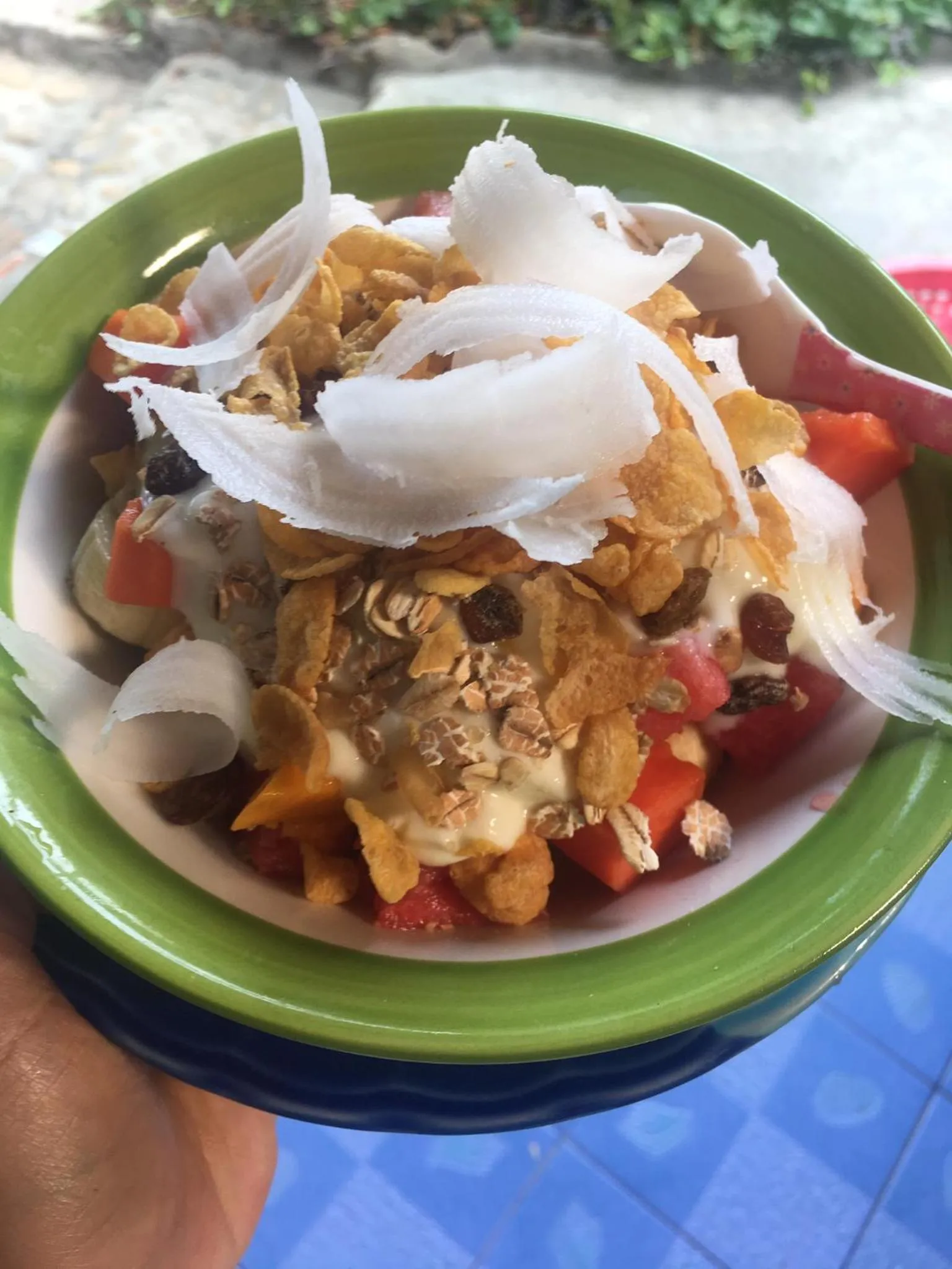 Breakfast in Mama's Bungalows Koh Chang Ranong