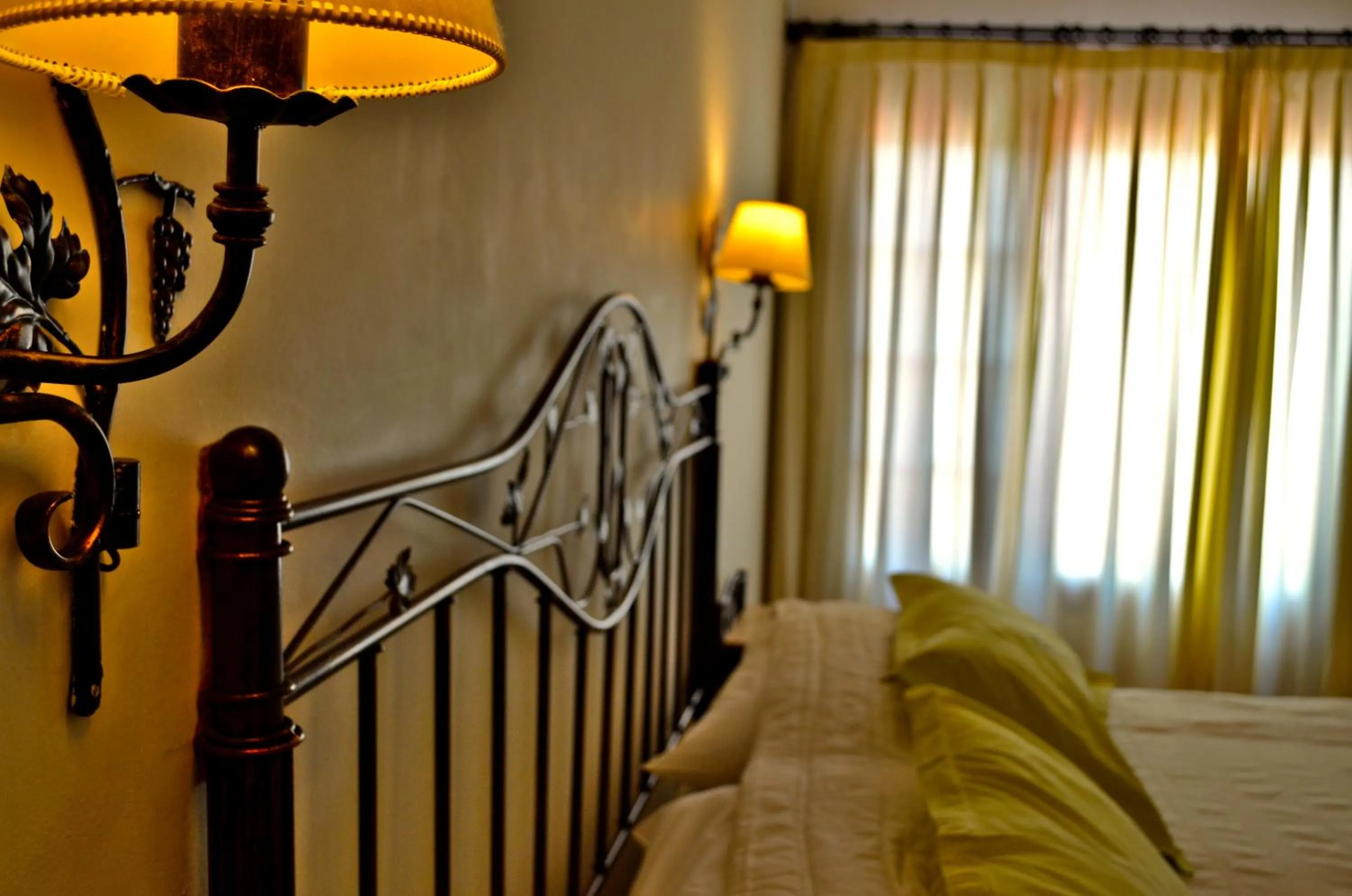 Decorative detail, Bed in Hotel Asturias
