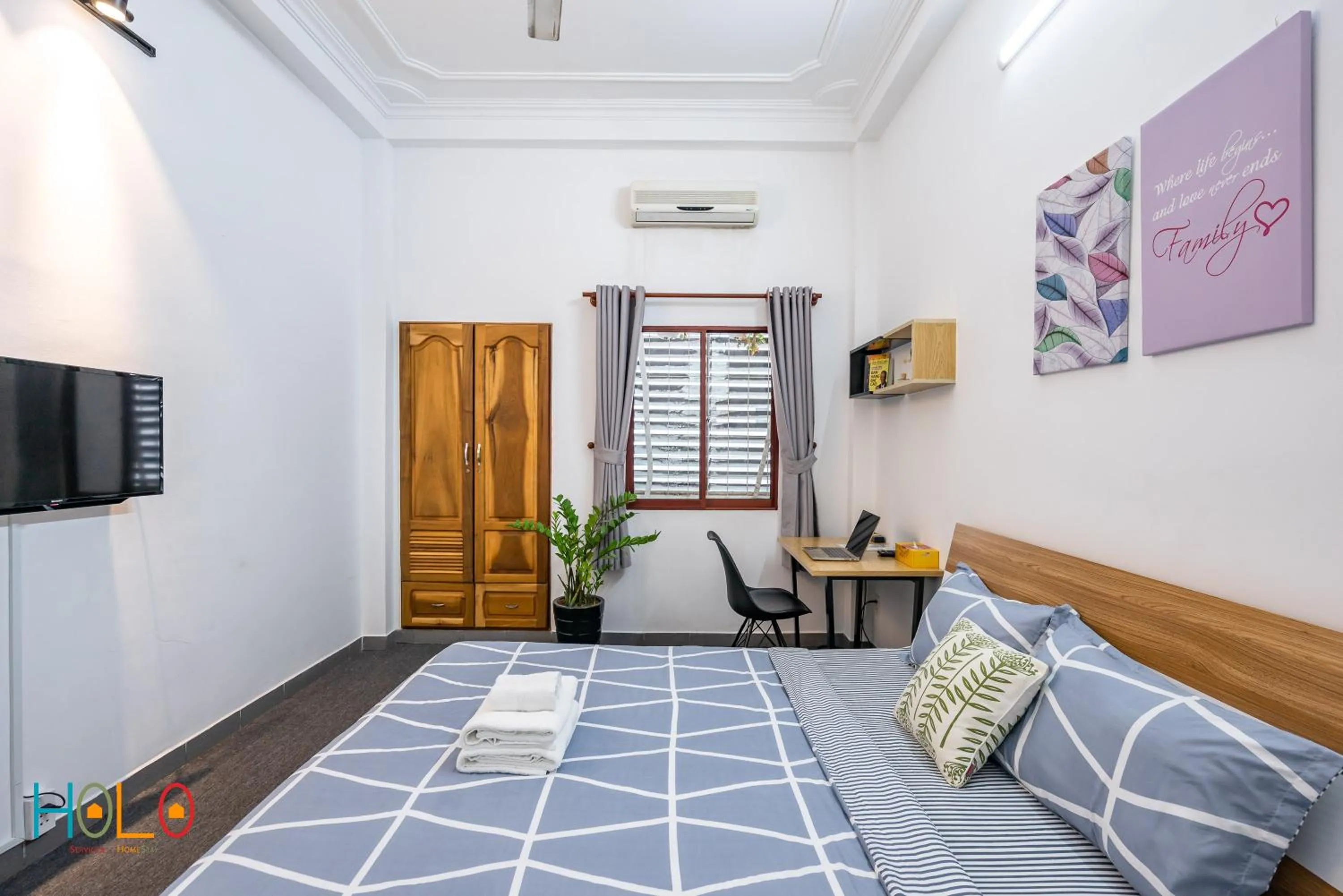 Bed in HoLo Fairy House Saigon - Serviced Homestay