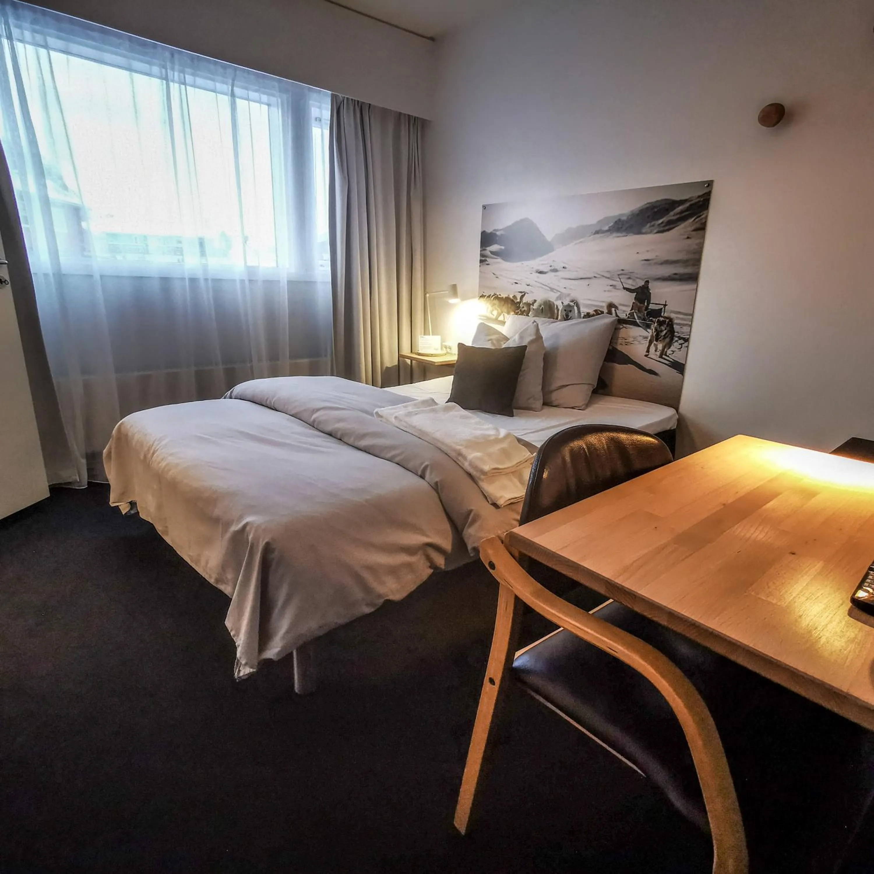 Bed in Hotel Sisimiut & Tours