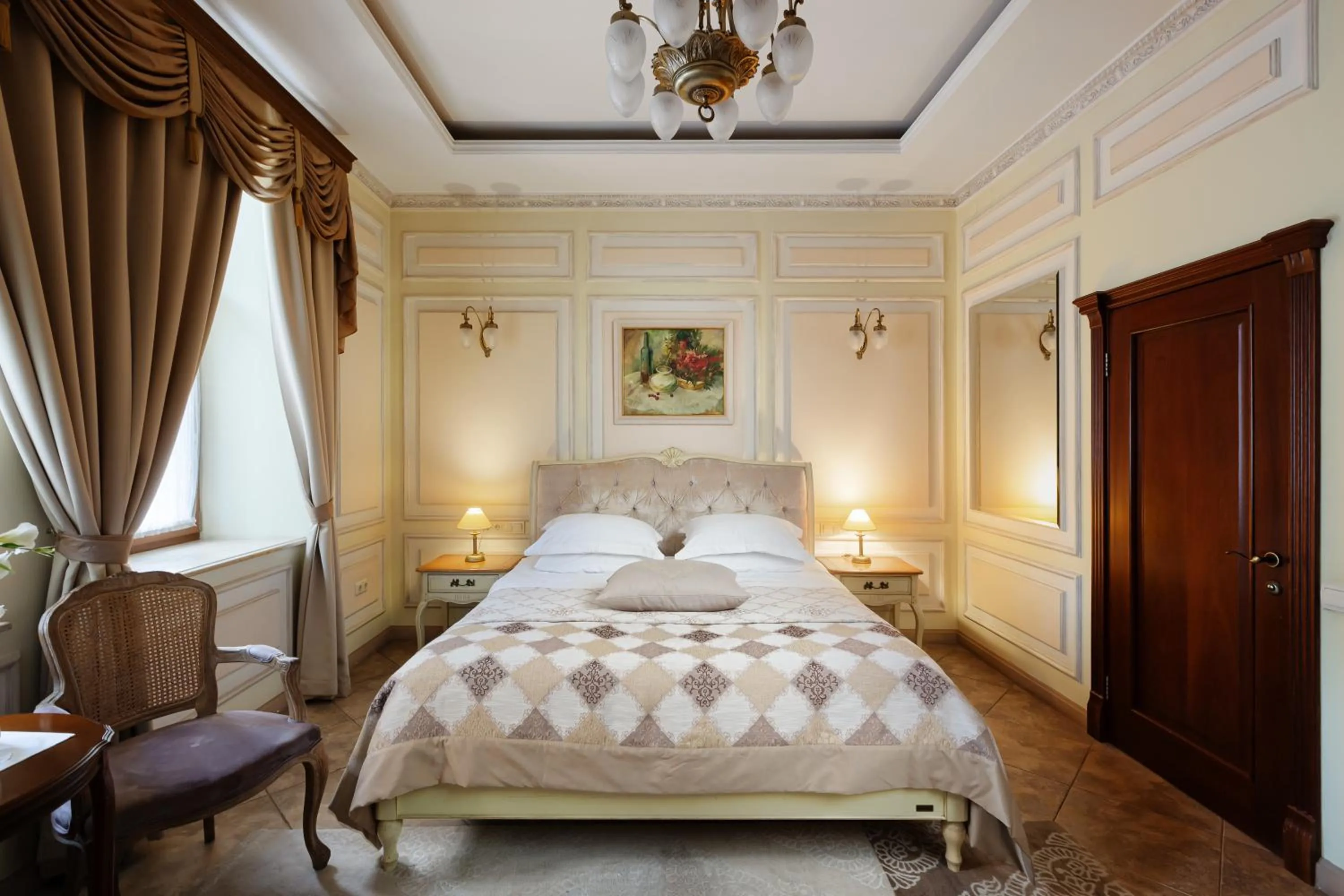 Bed in Chopin Hotel