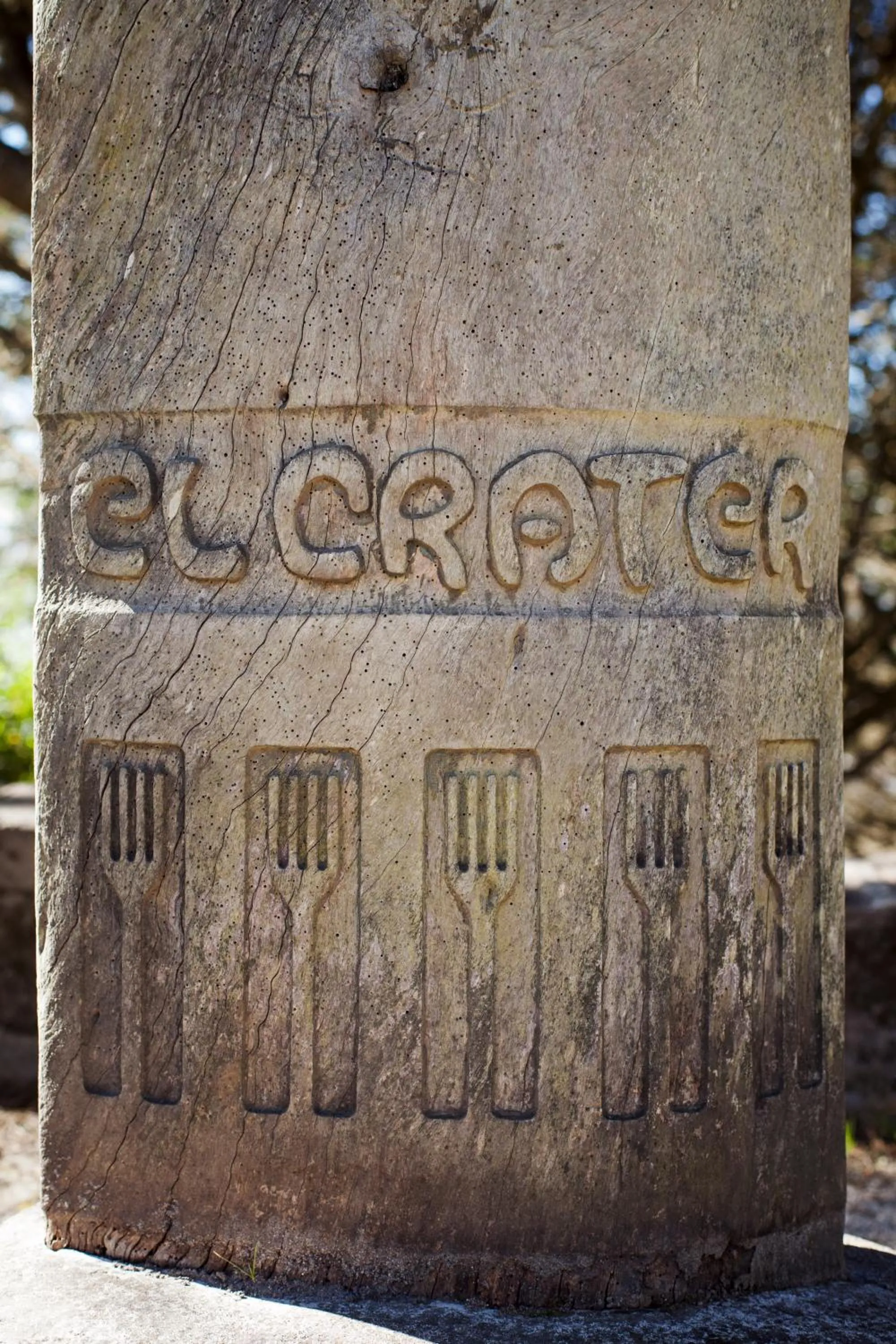 Decorative detail in El Crater