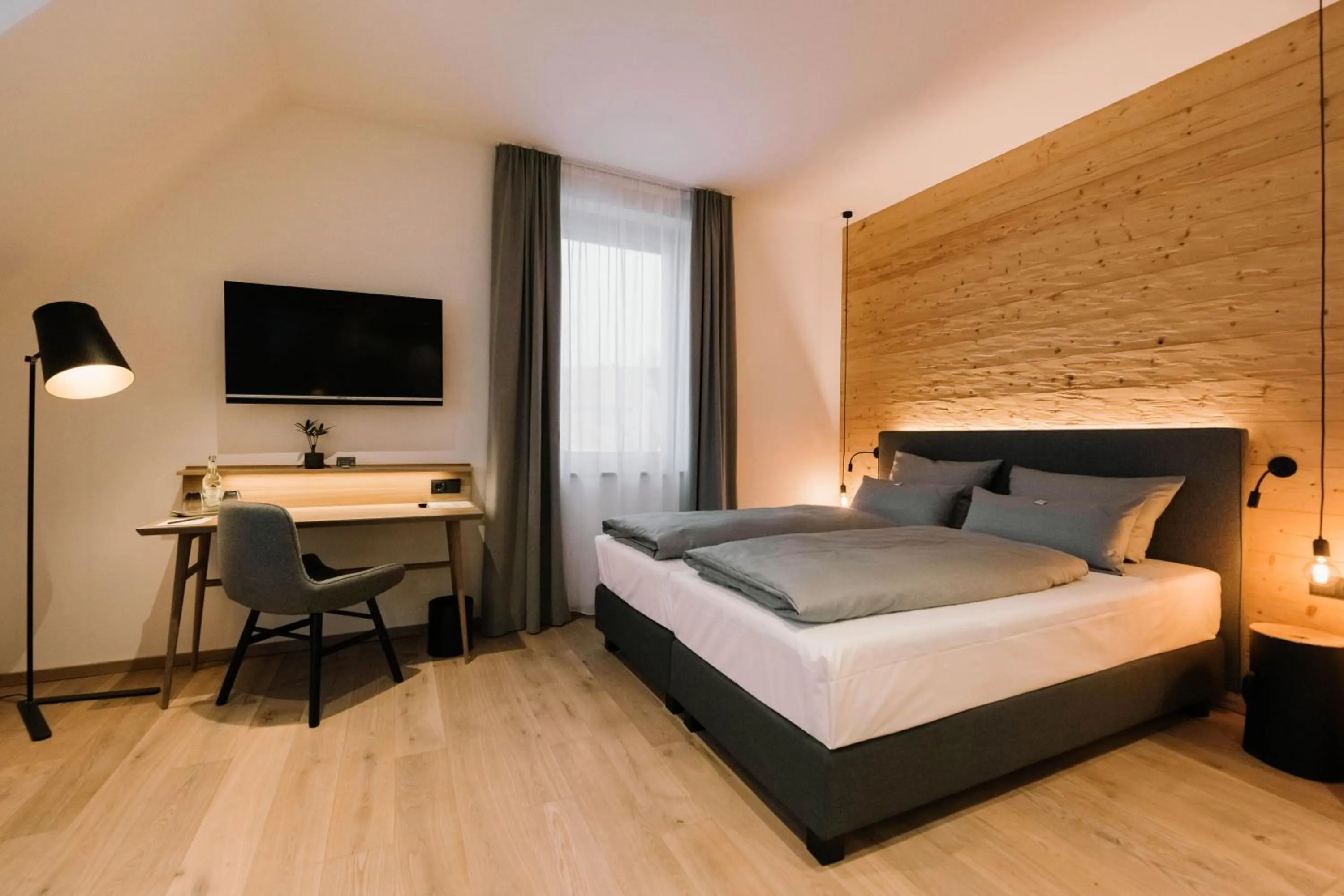 Bed in Hotel Johanns