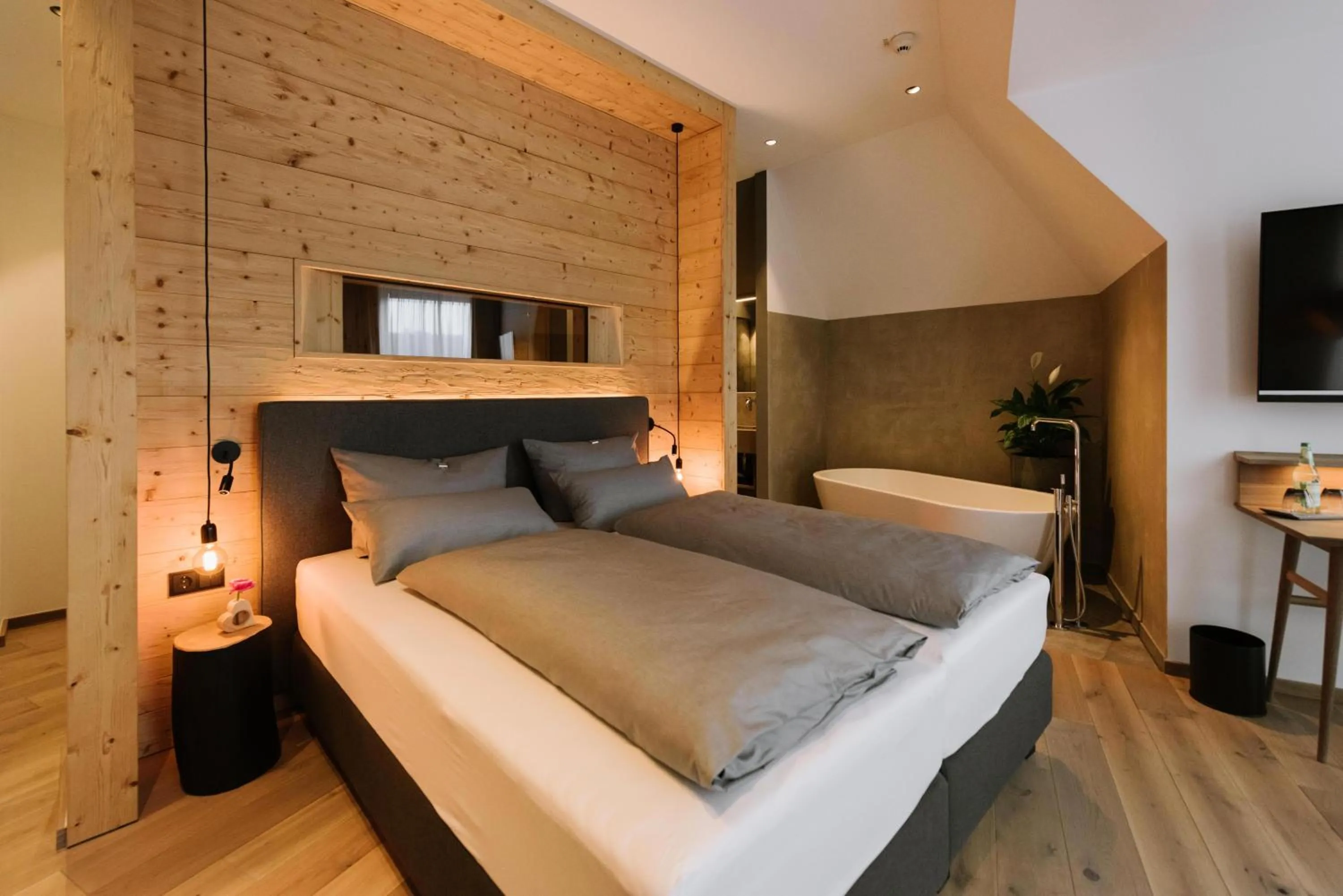 Bed in Hotel Johanns