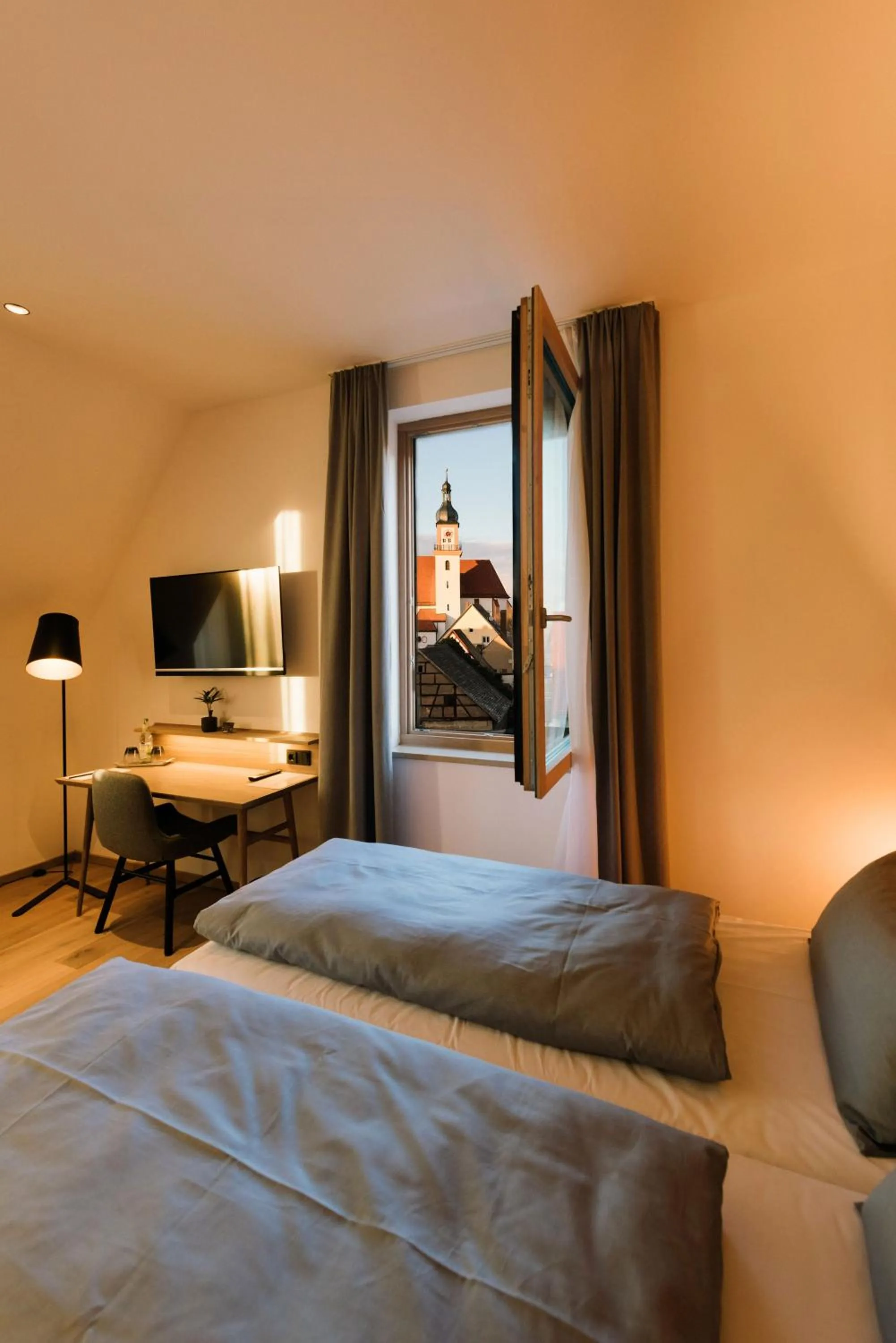 Bed in Hotel Johanns