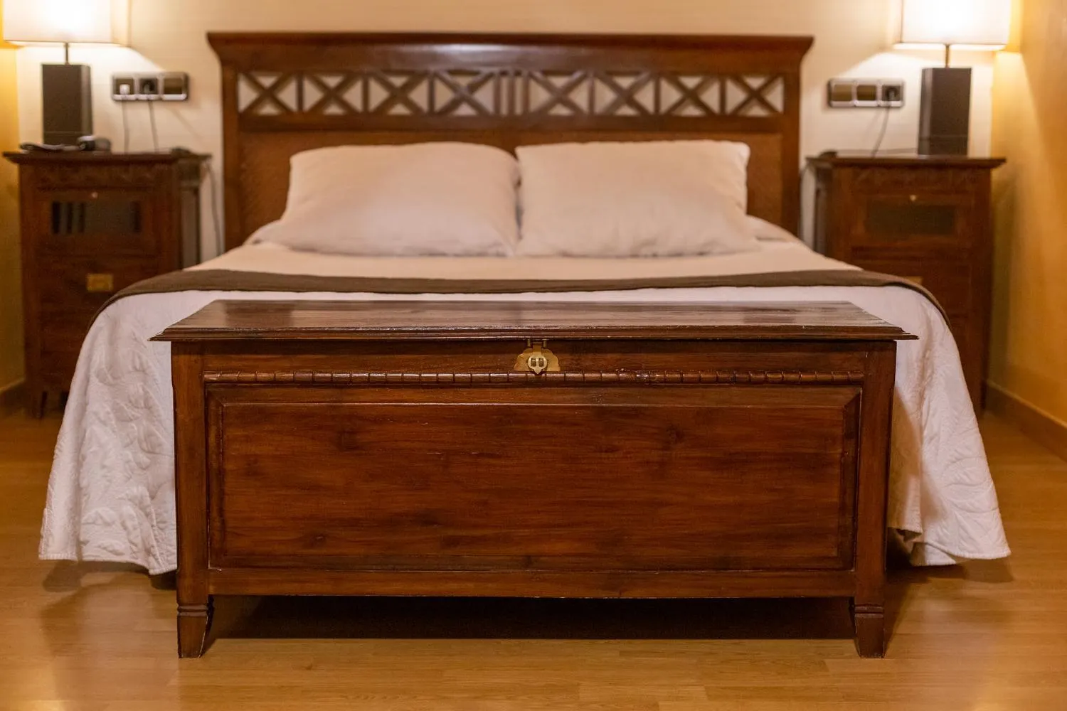 Bed in Hotel de Montaña Rubielos