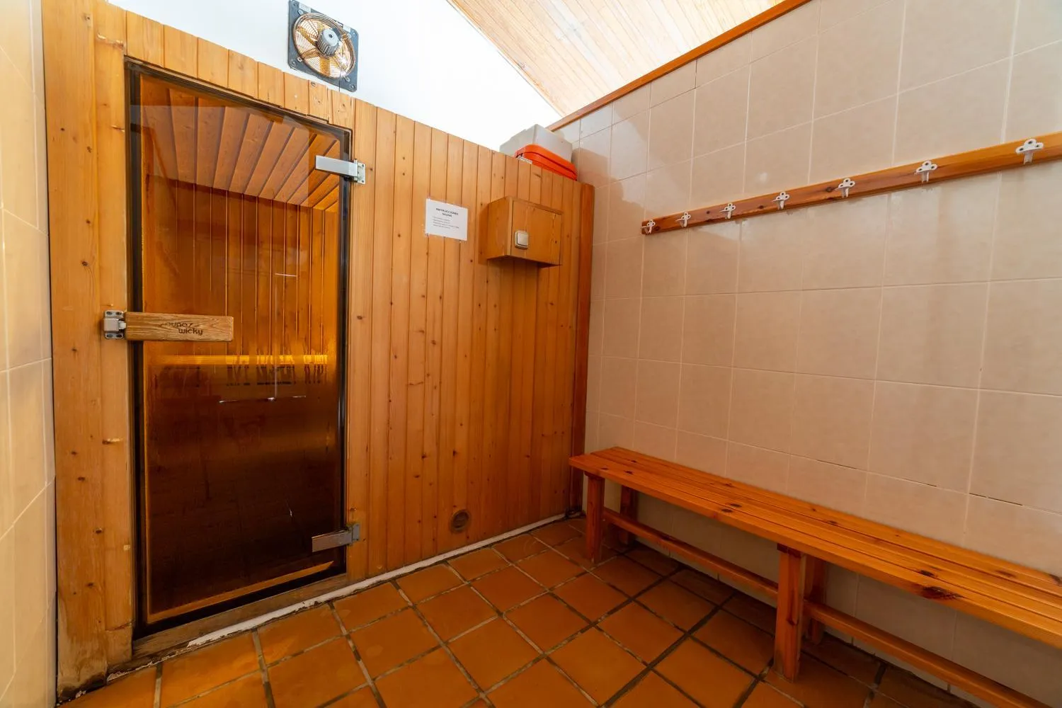 Sauna in Hotel de Montaña Rubielos