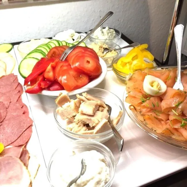 Buffet breakfast in Hotel Villa Weststrand