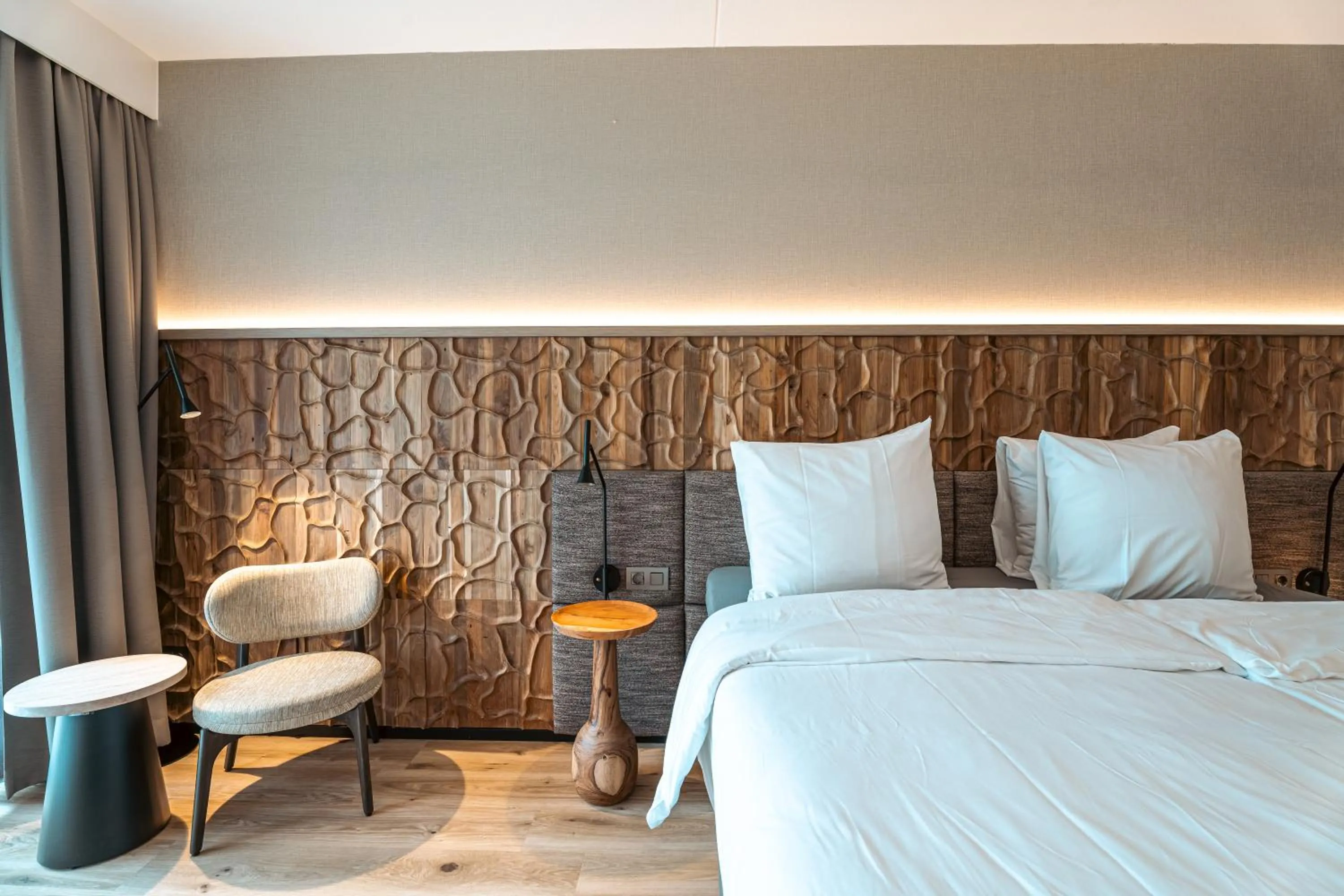 Bed in Strandhotel Duinoord