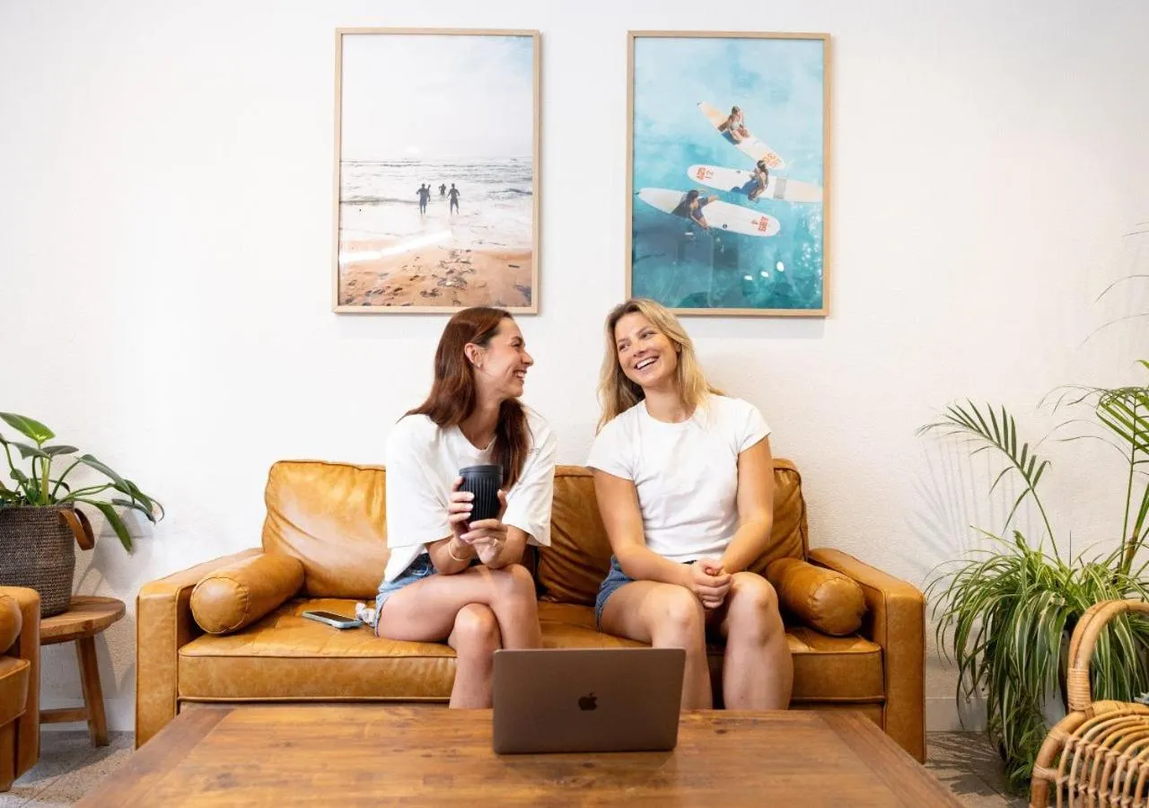 Seating area in Stoke Beach House