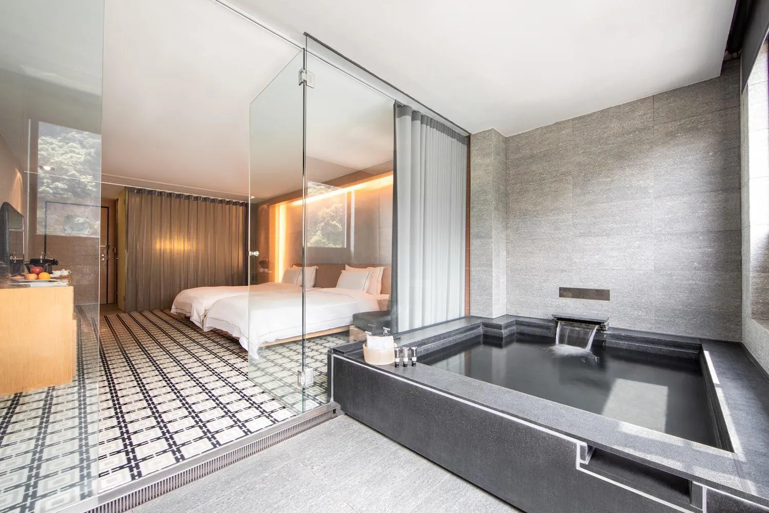 Bed in Wulai Pause Landis Resort