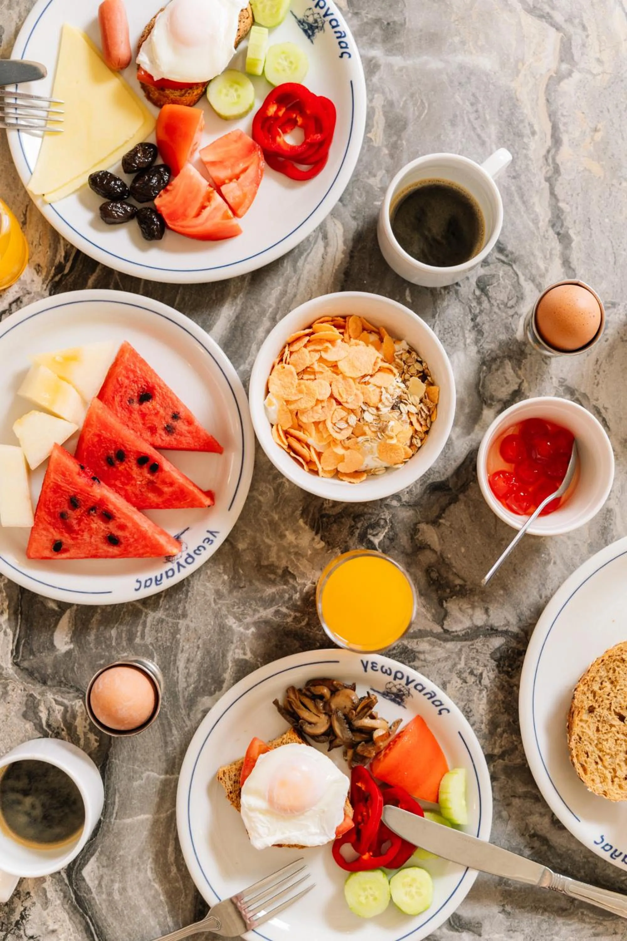 Breakfast in Georgalas Sun Beach Resort