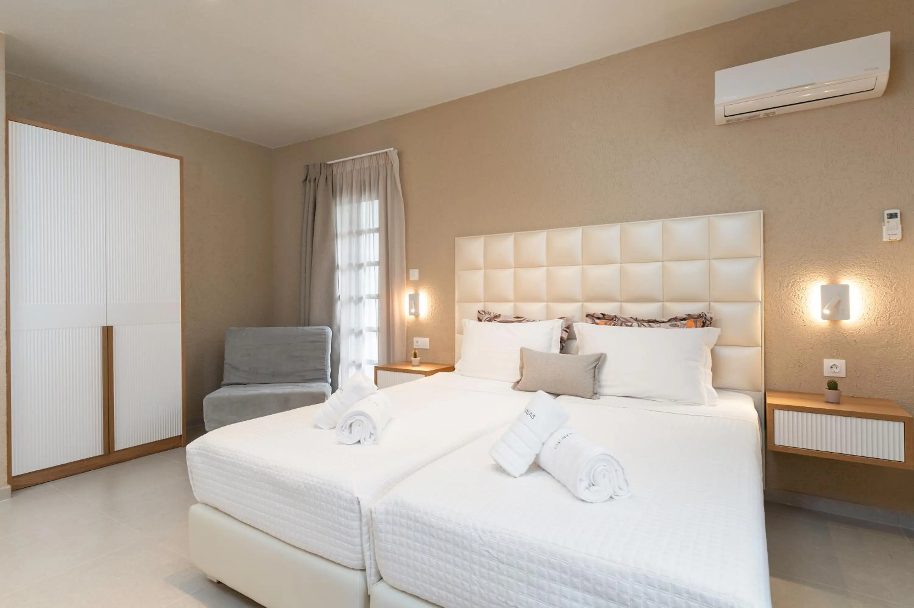 Bed in Georgalas Sun Beach Resort