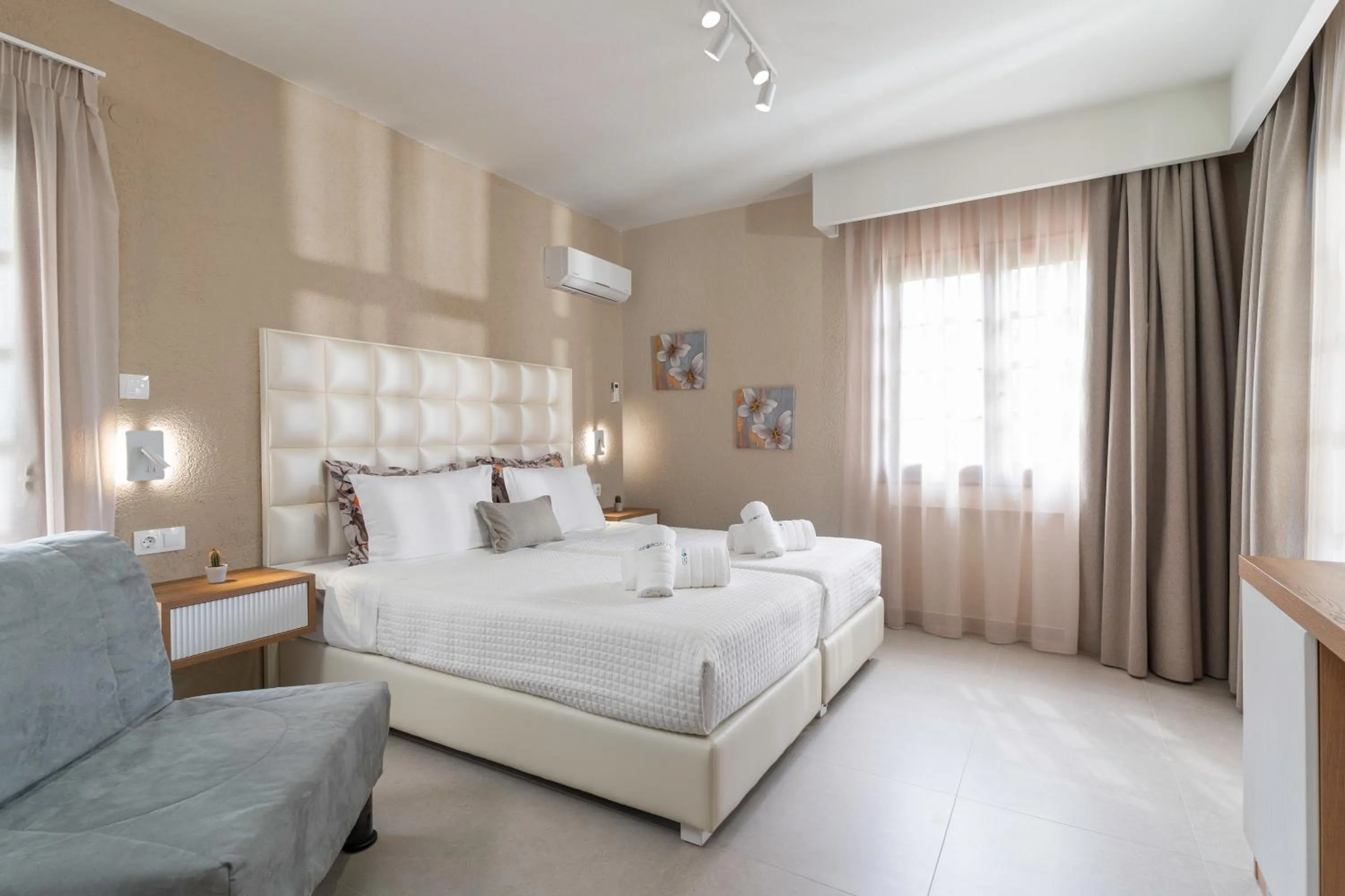 Bedroom, Bed in Georgalas Sun Beach Resort