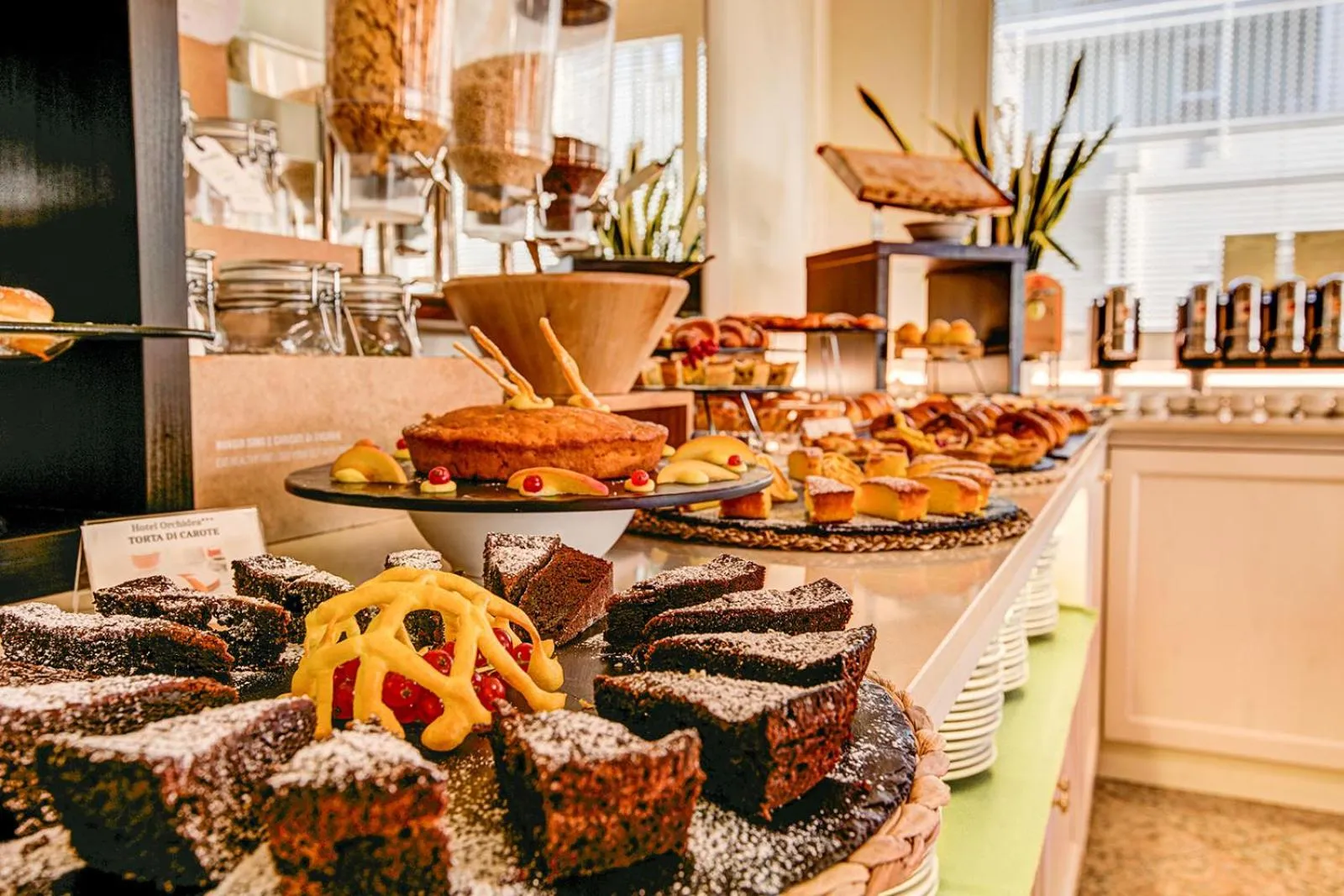 Buffet breakfast in Hotel Orchidea