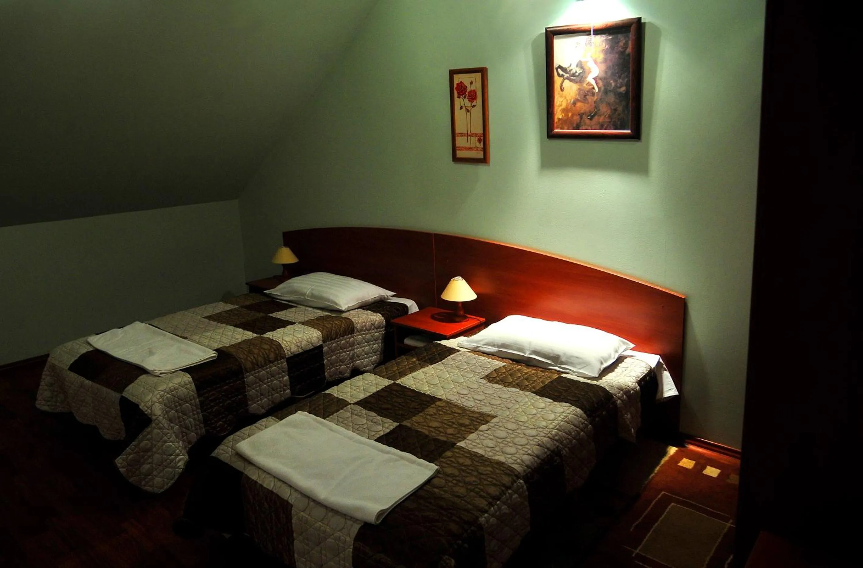 Bed in Hotel Złote Dęby