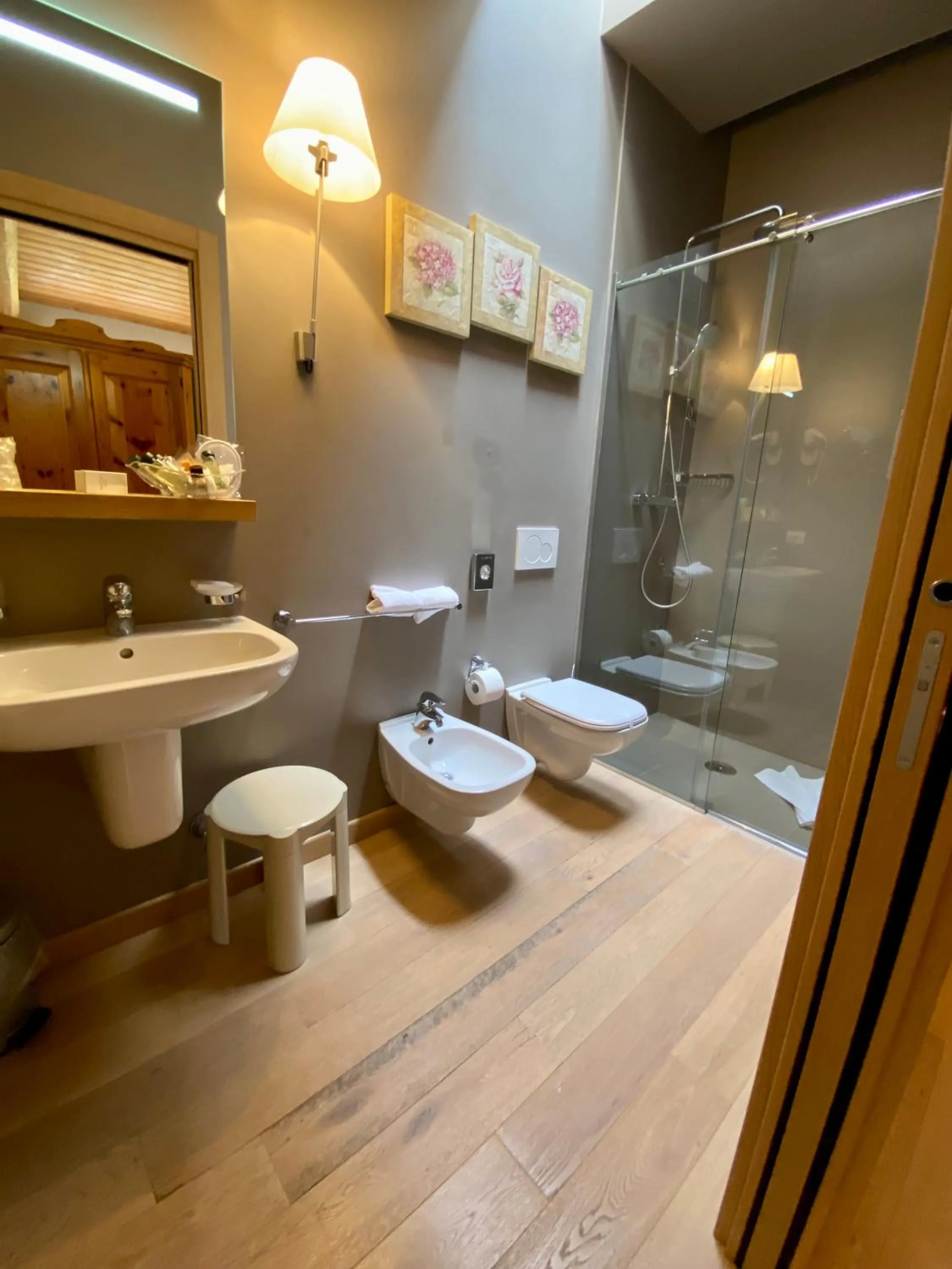 Shower, Bathroom in Albergo Rutzer