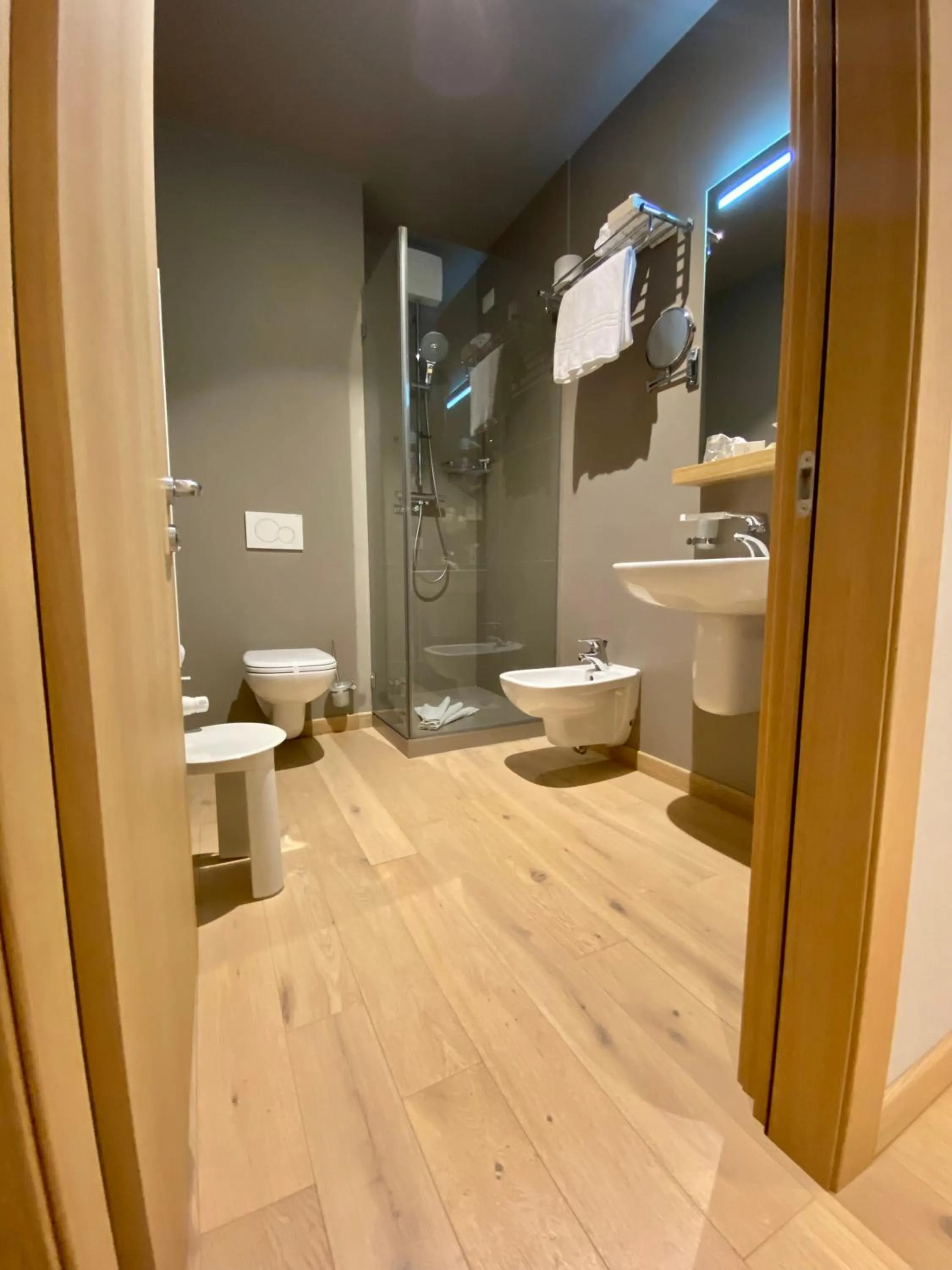 Shower, Bathroom in Albergo Rutzer