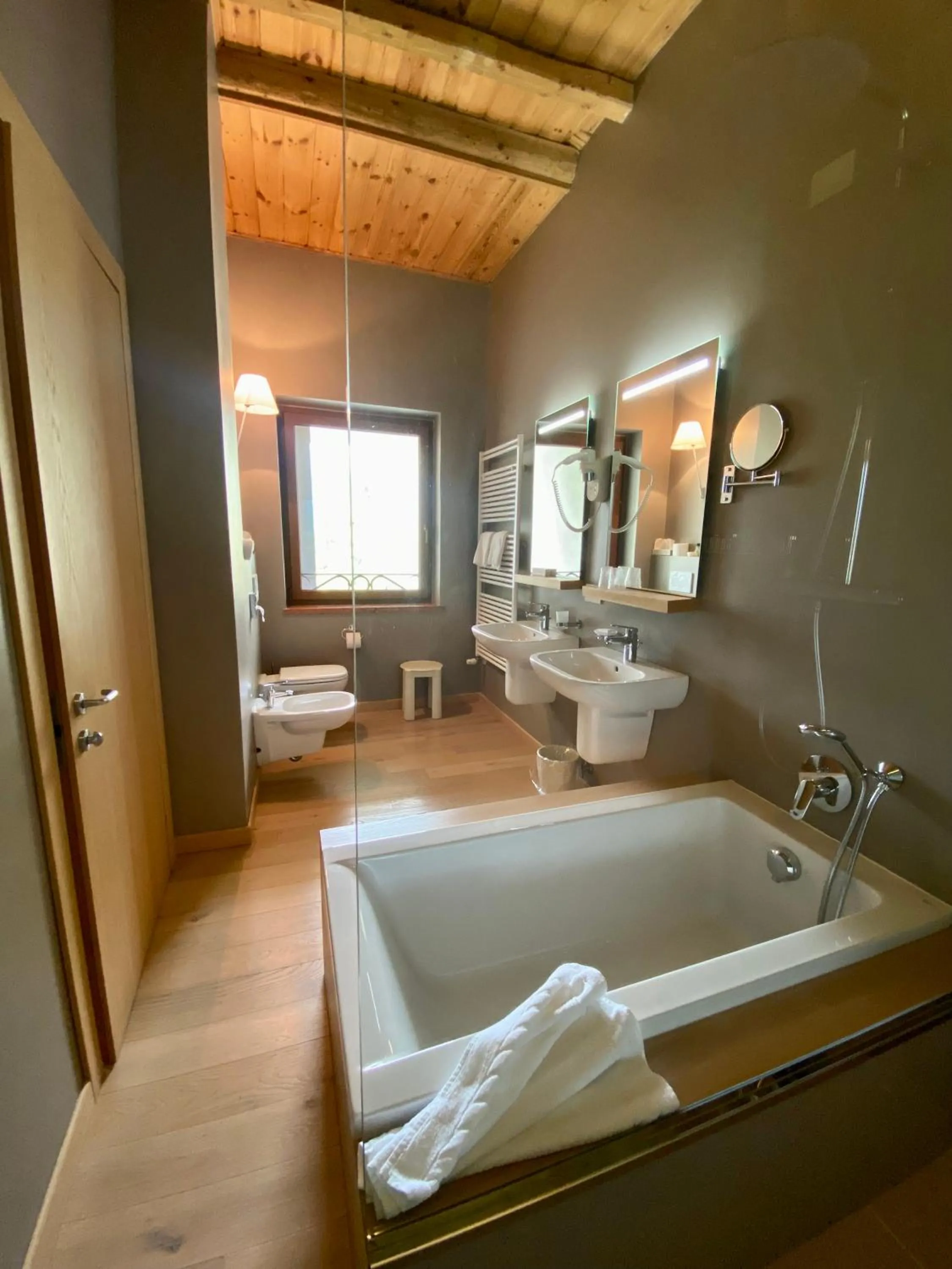 Shower, Bathroom in Albergo Rutzer