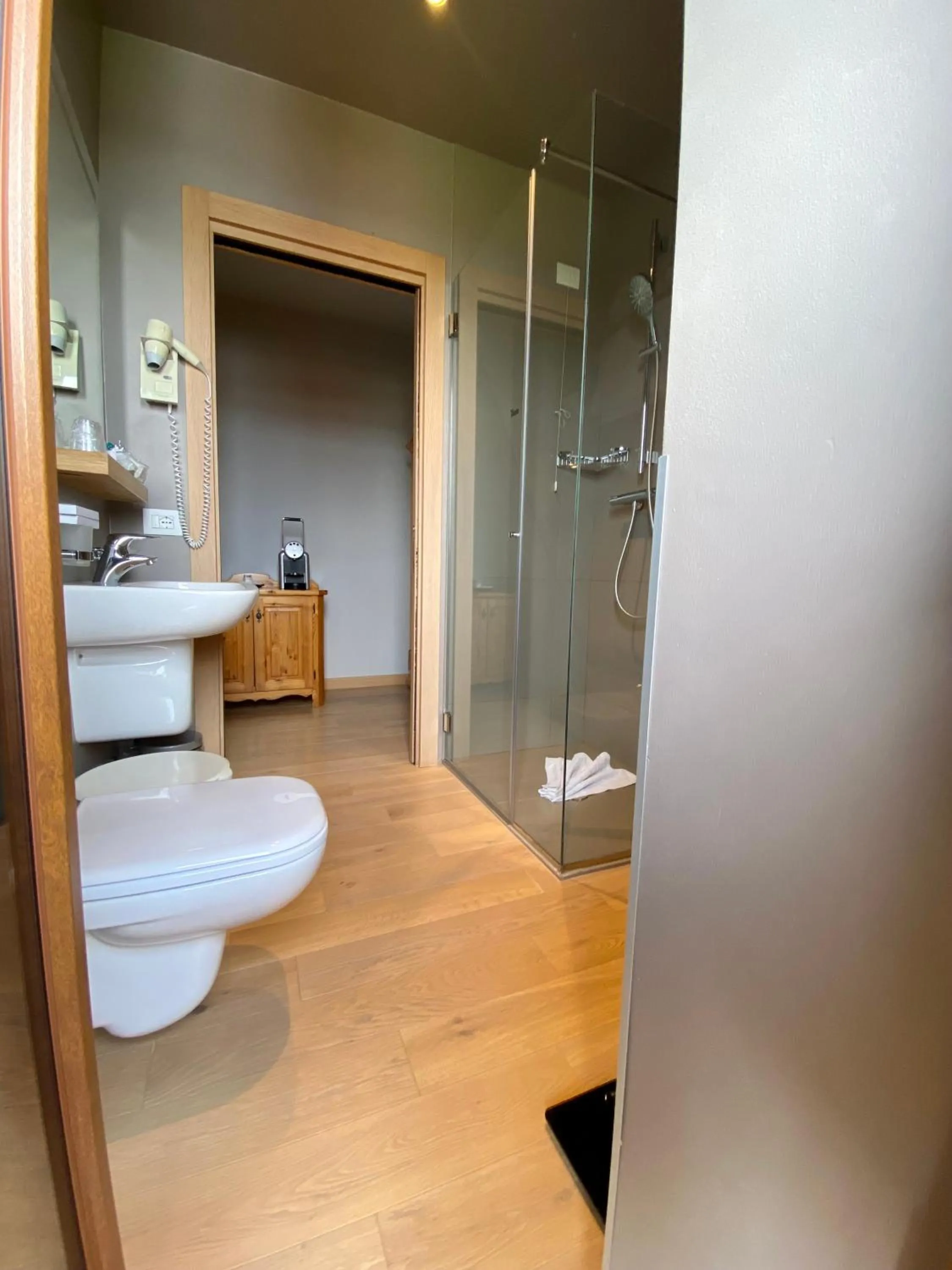 Shower, Bathroom in Albergo Rutzer