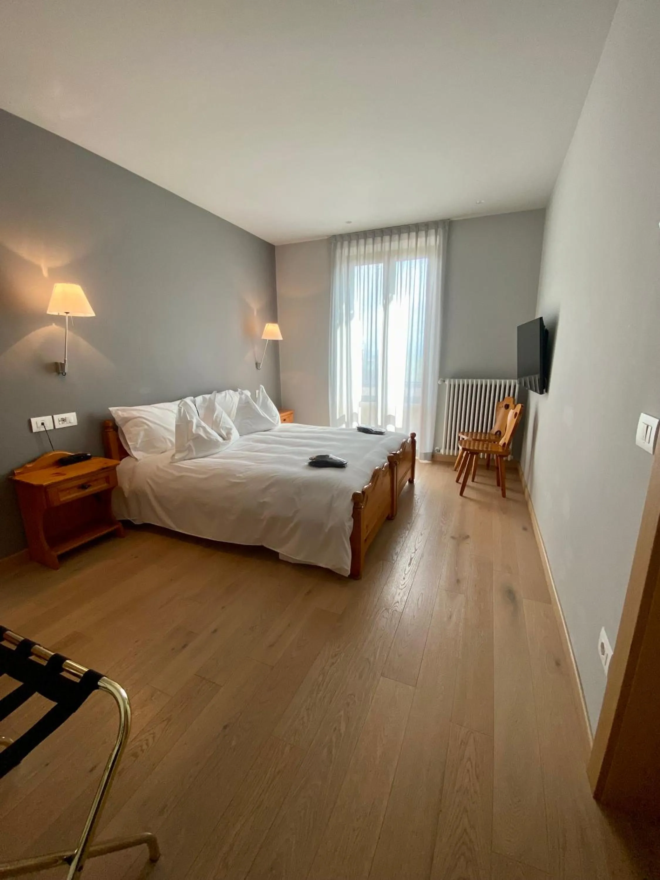 Bedroom, Bed in Albergo Rutzer