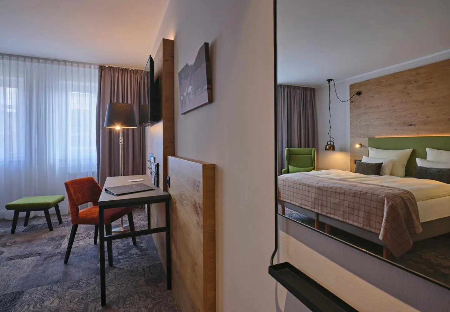 Bed in Hotel Restaurant Burg-Klause