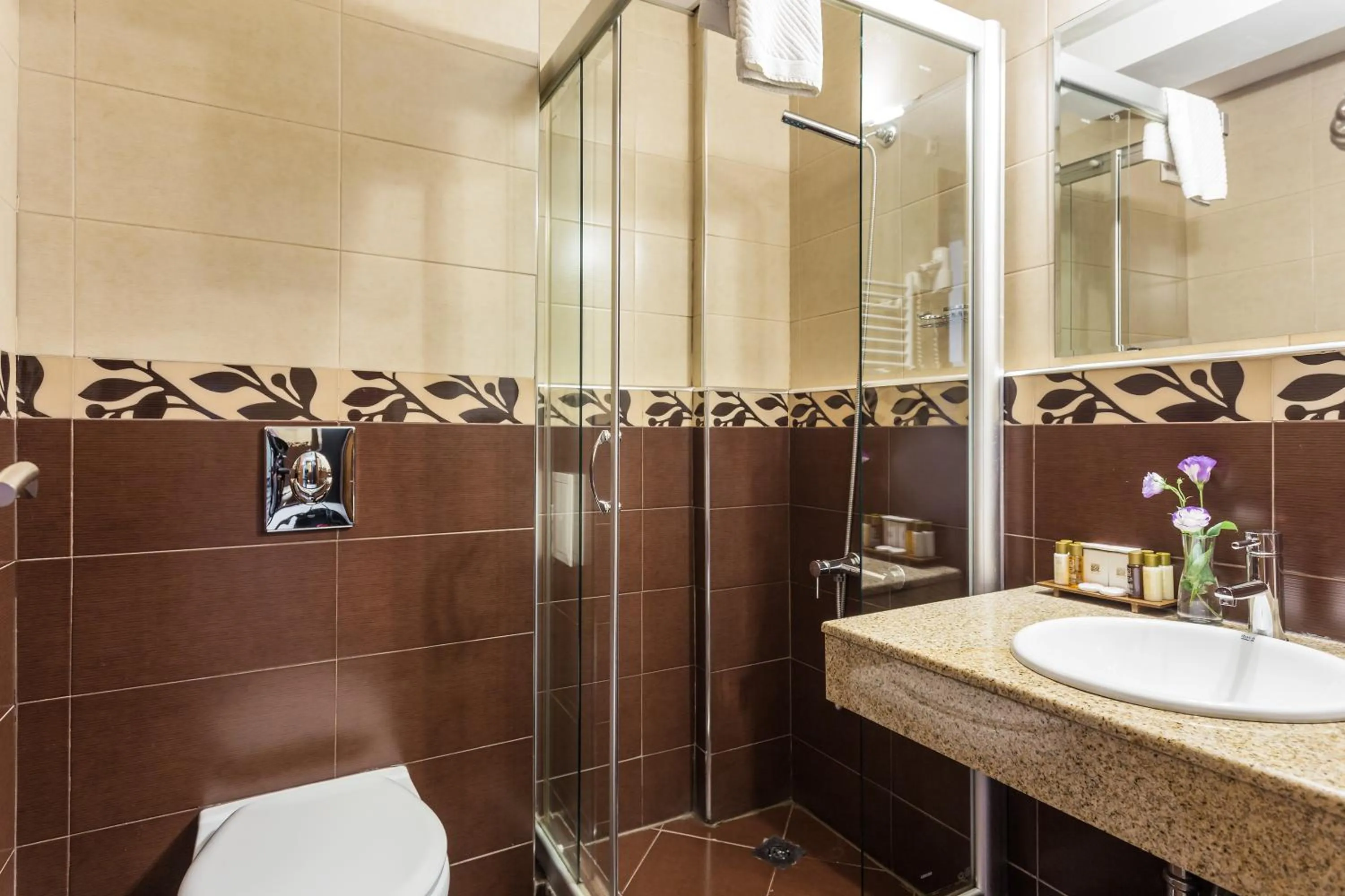 Shower in City Avenue Hotel