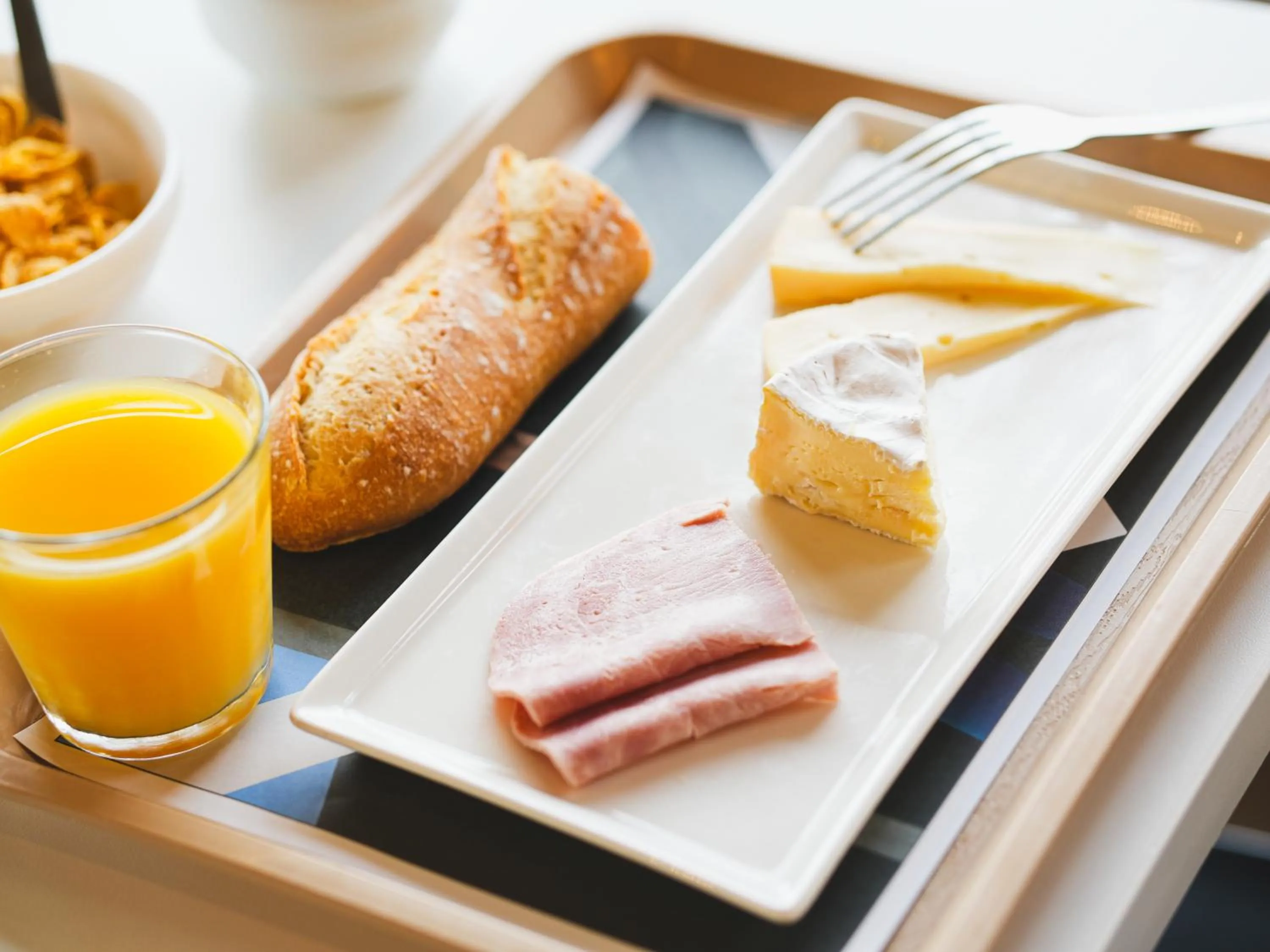 Buffet breakfast in ibis budget Caen Porte de Bretagne