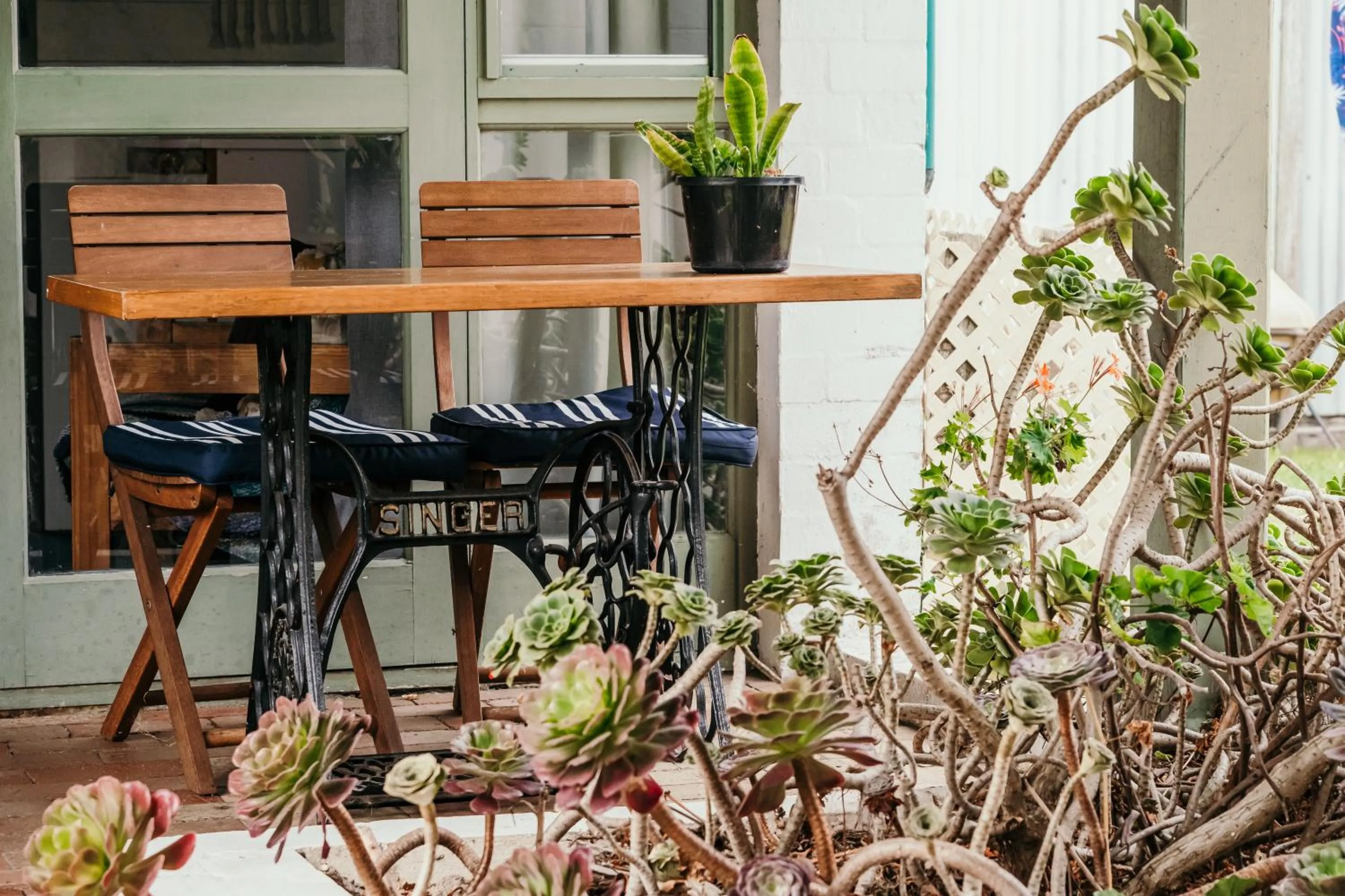 Patio in The Wandering Whale Port Fairy
