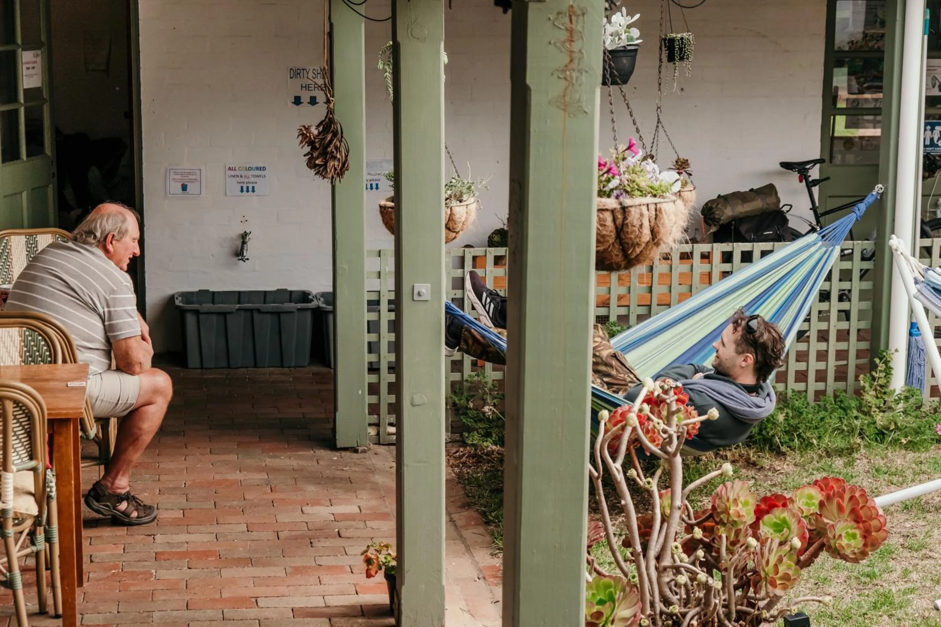 Patio in The Wandering Whale Port Fairy