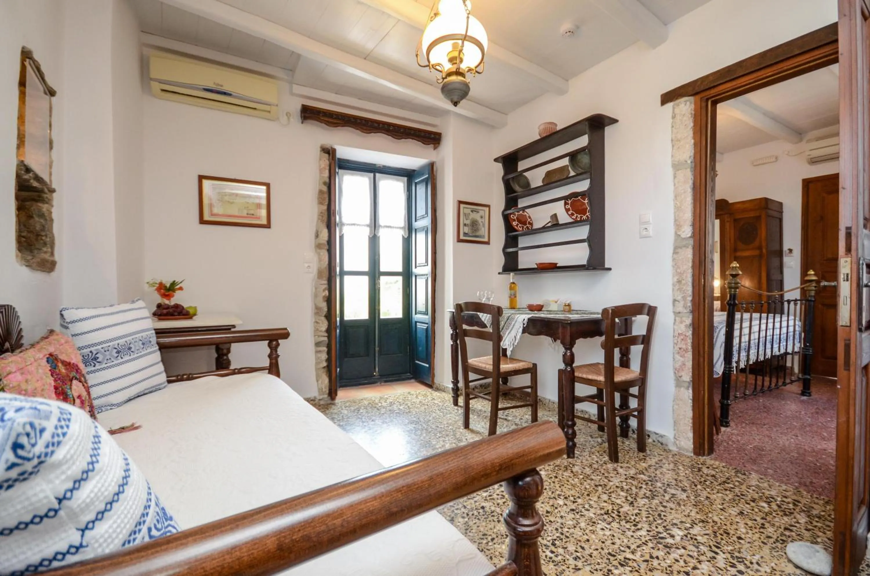 Seating area, Bed in Venetiko Apartments