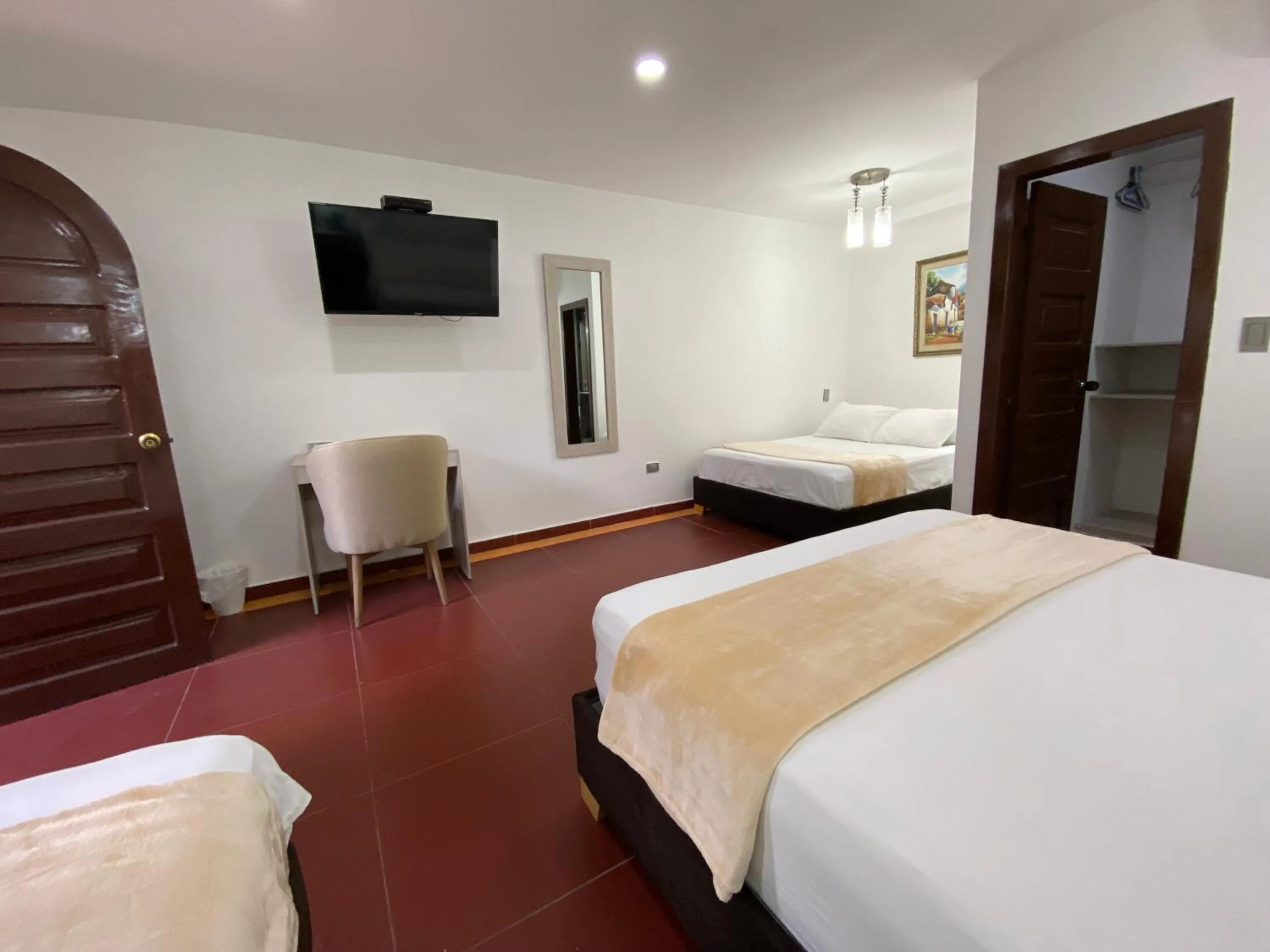 Bed in Hotel Casa Colonial