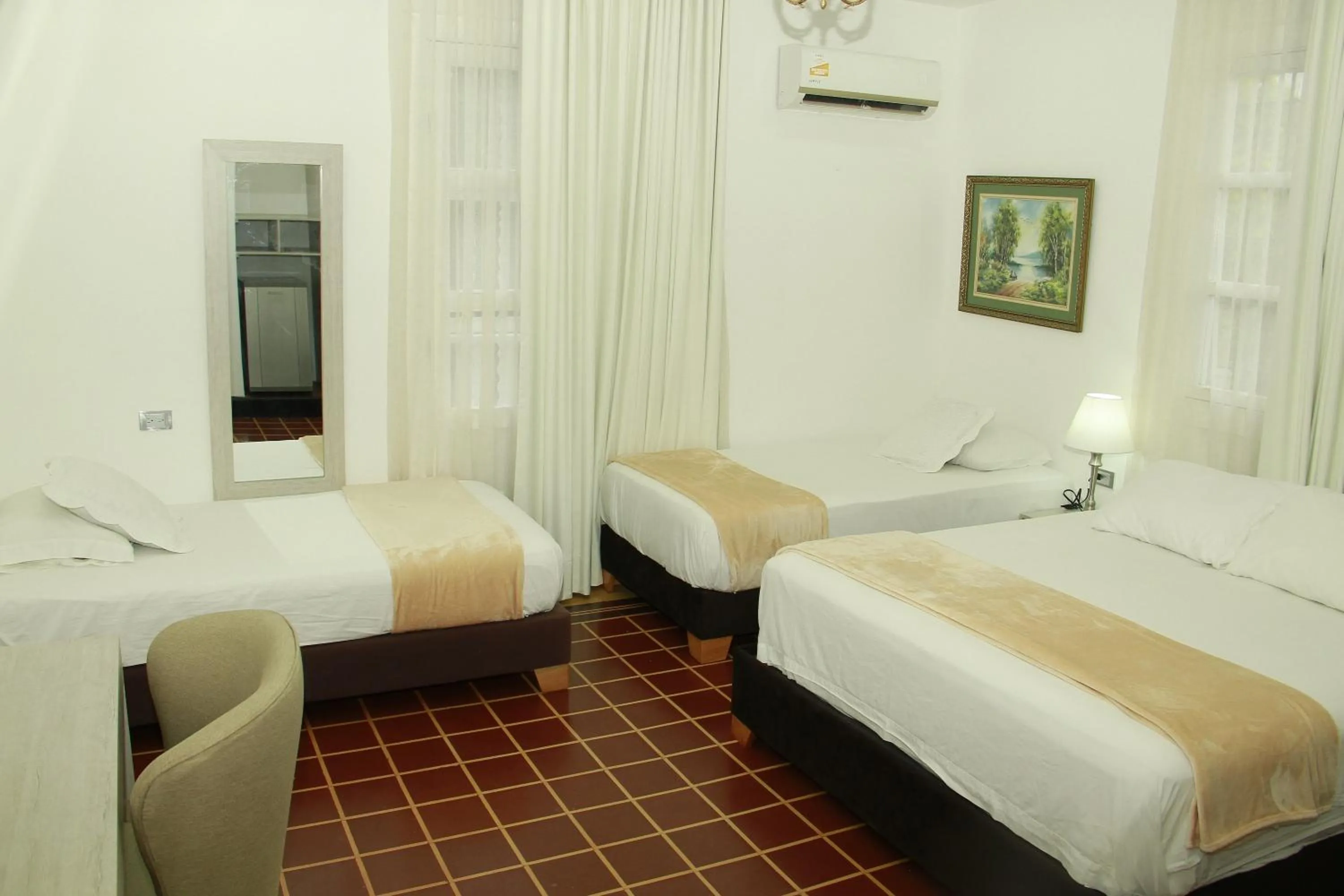 air conditioner, Bed in Hotel Casa Colonial