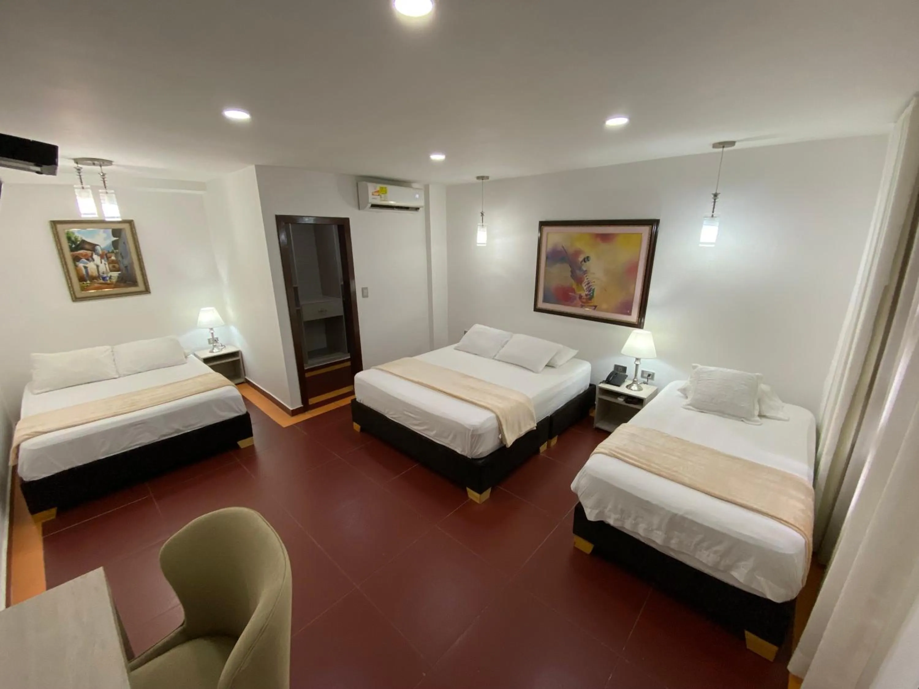 Bed in Hotel Casa Colonial