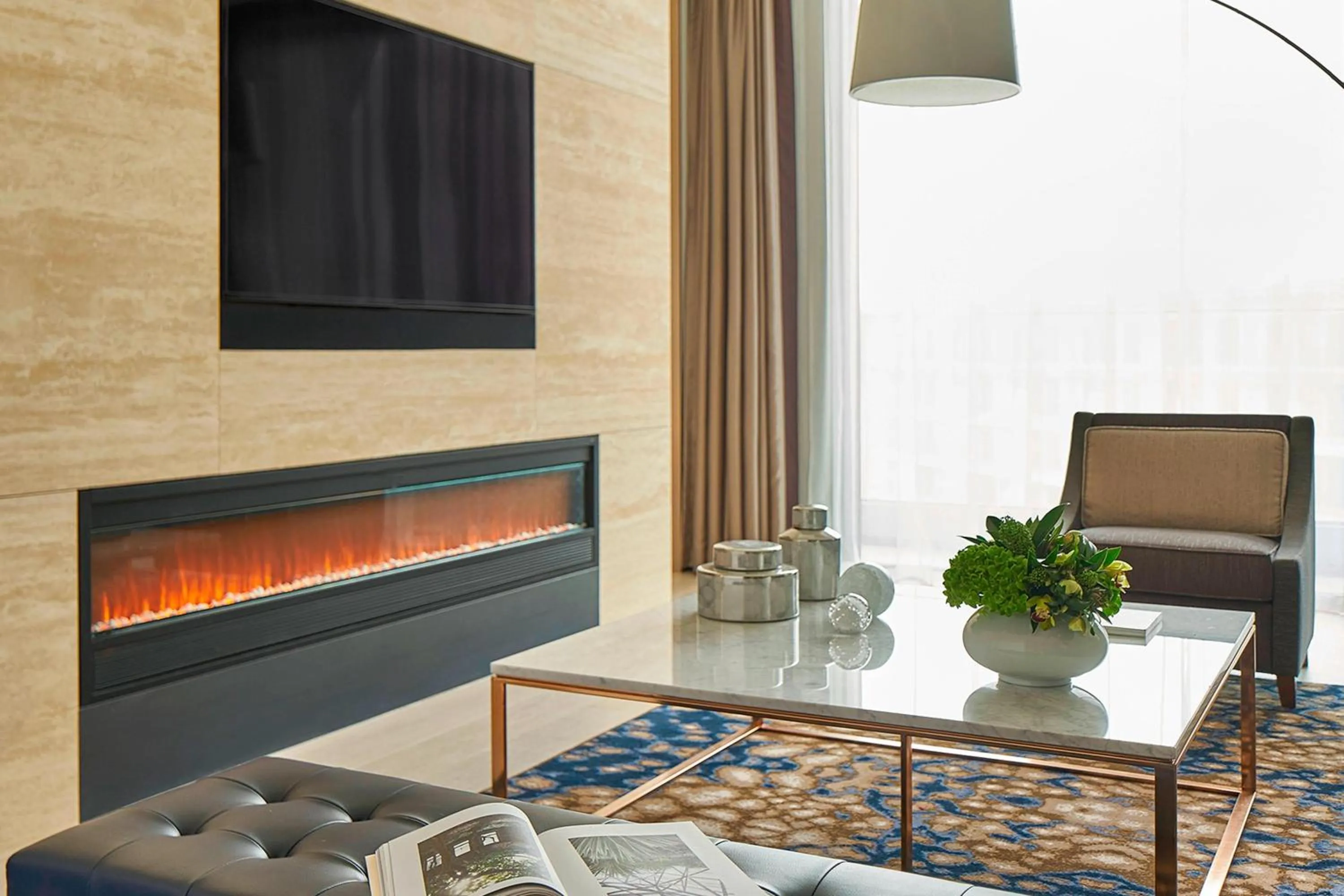 Living room in Marriott Jeju Shinhwa World Hotel