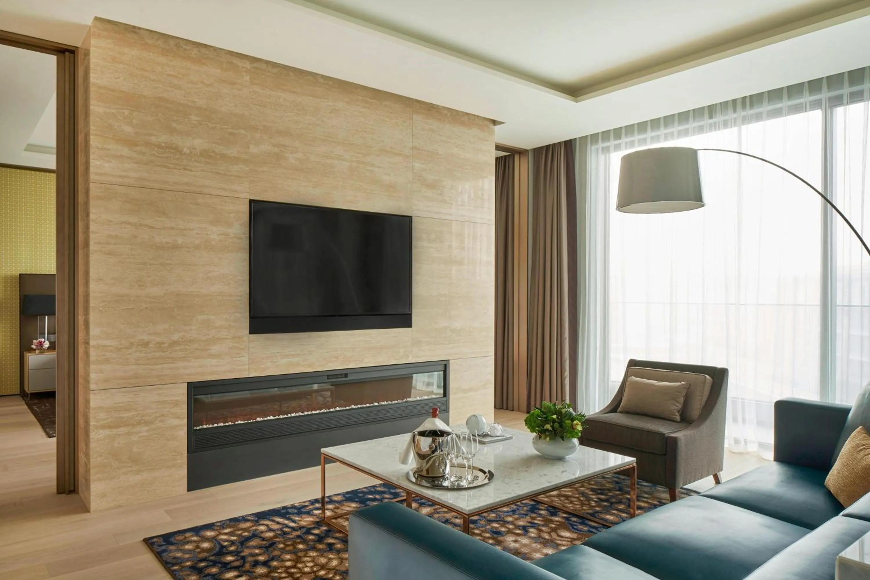 Living room in Marriott Jeju Shinhwa World Hotel