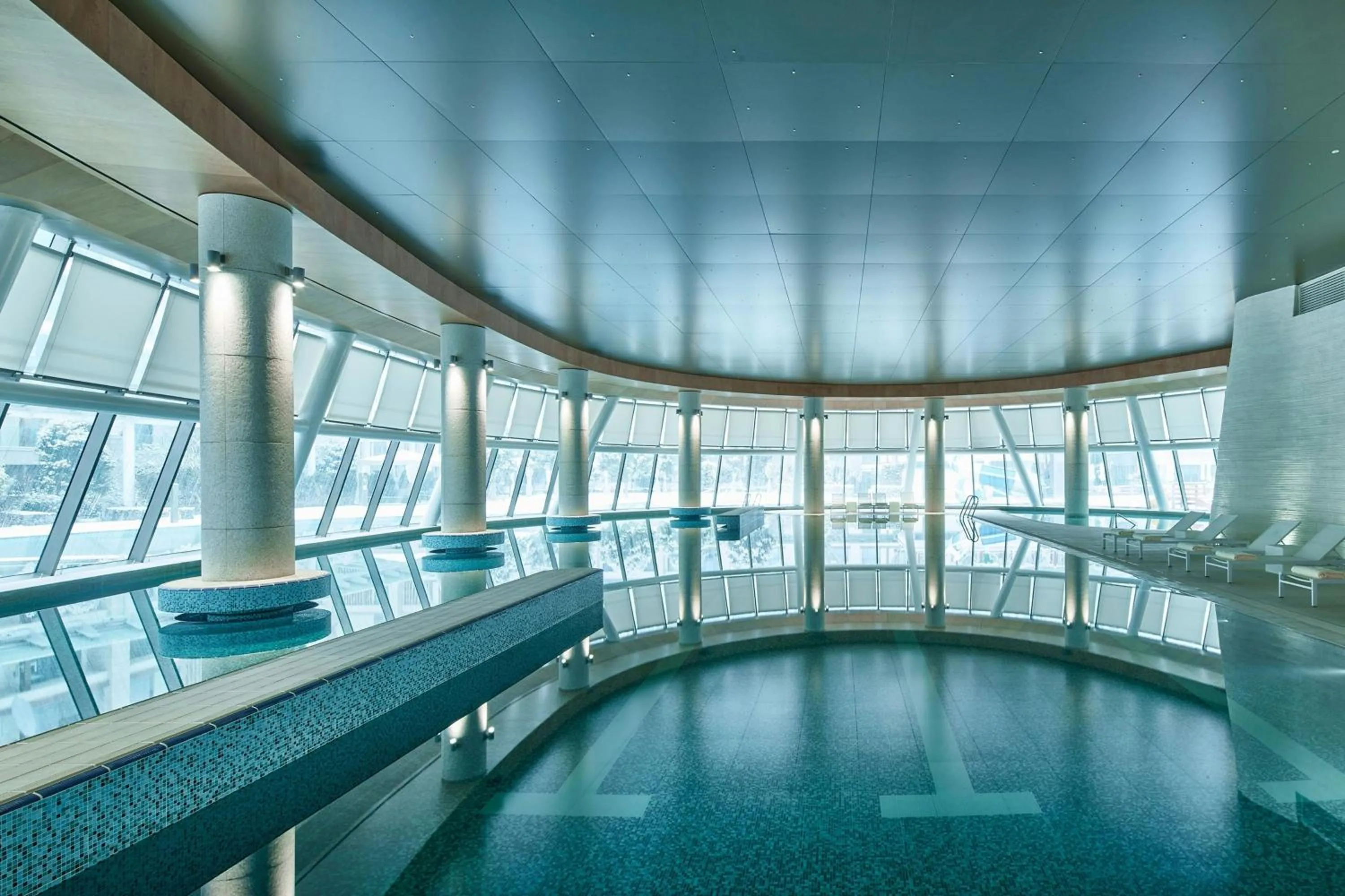 Swimming pool in Marriott Jeju Shinhwa World Hotel