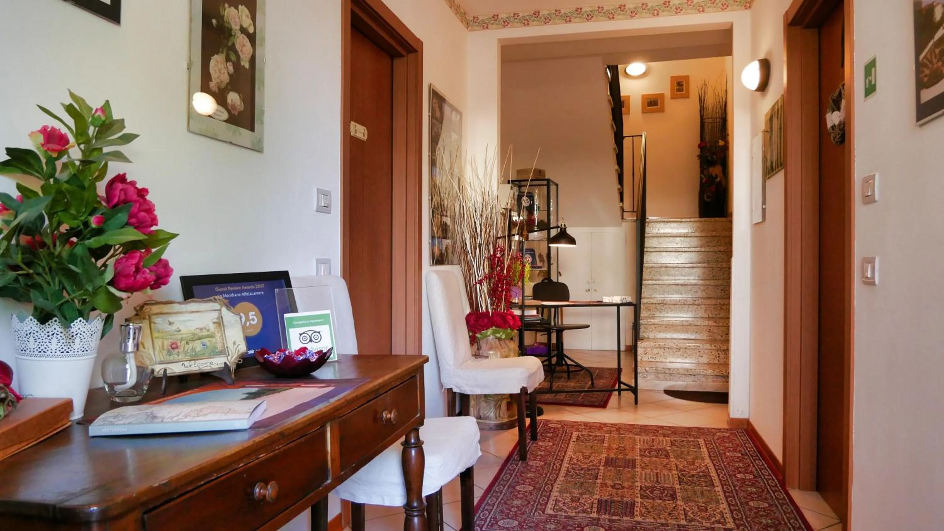 Lobby or reception in La Meridiana Affittacamere