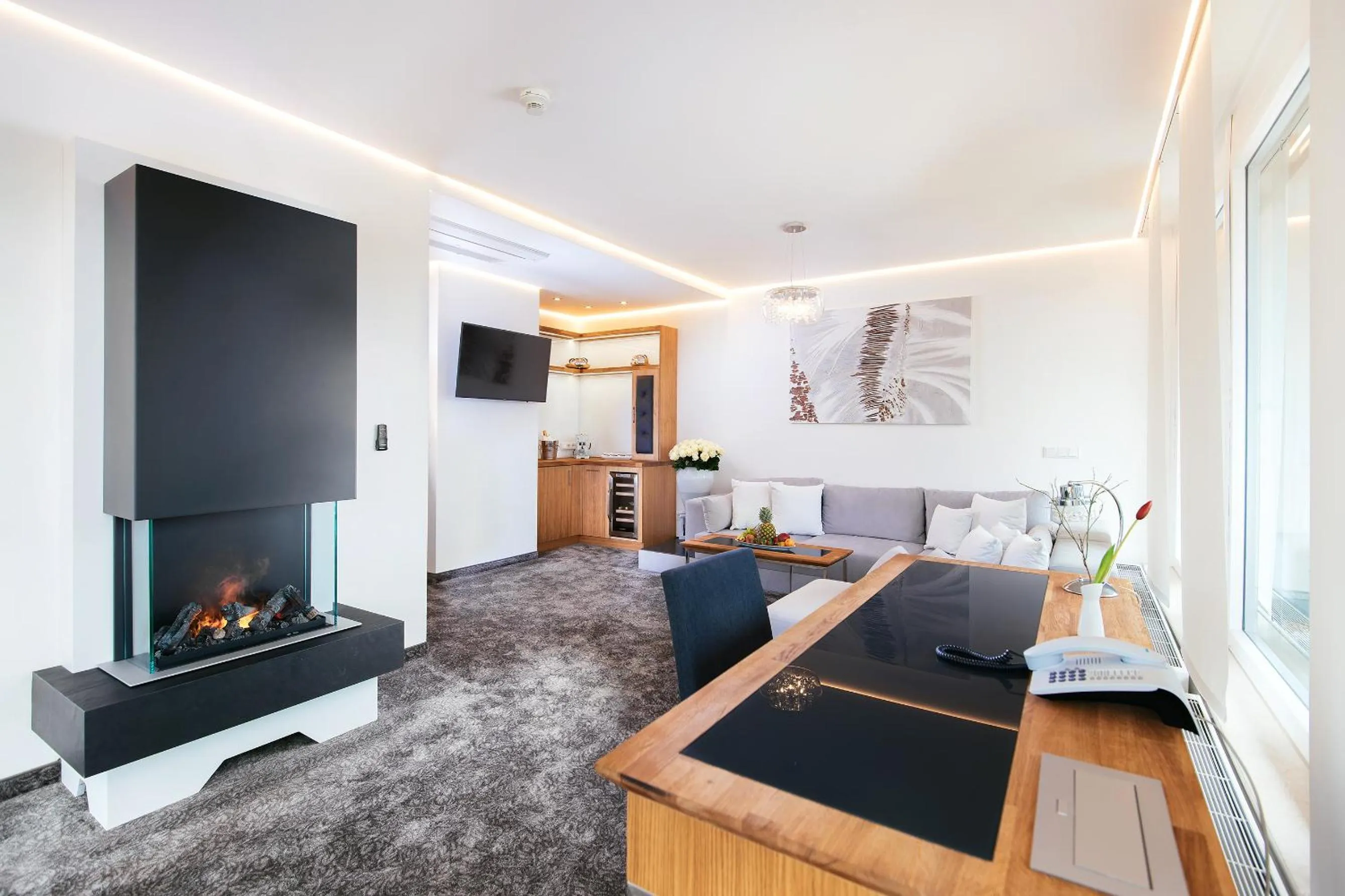 Living room in Parkhotel IV Jahreszeiten Kühlungsborn