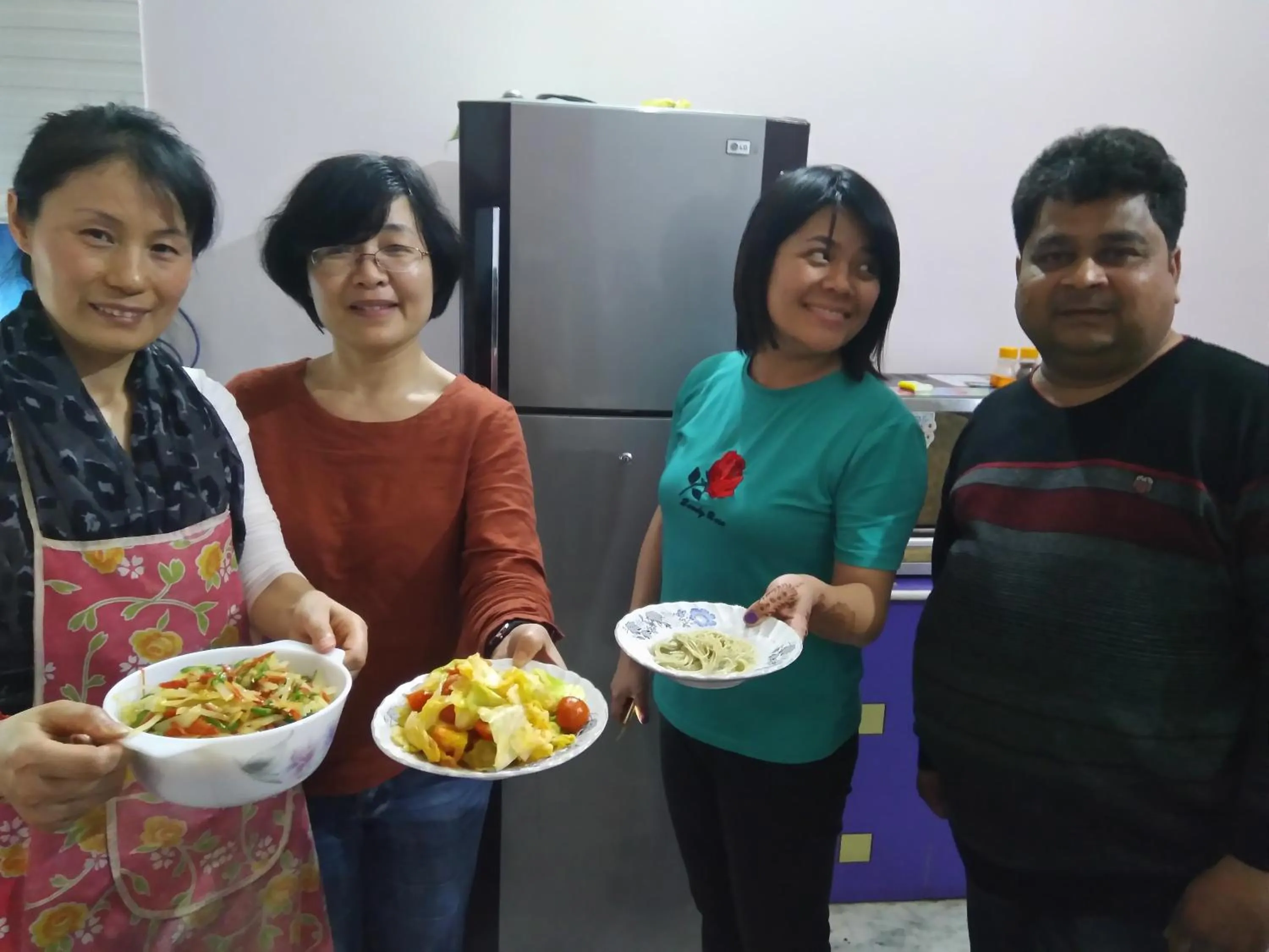 Kitchen or kitchenette in Taj Square A luxurious family homestay