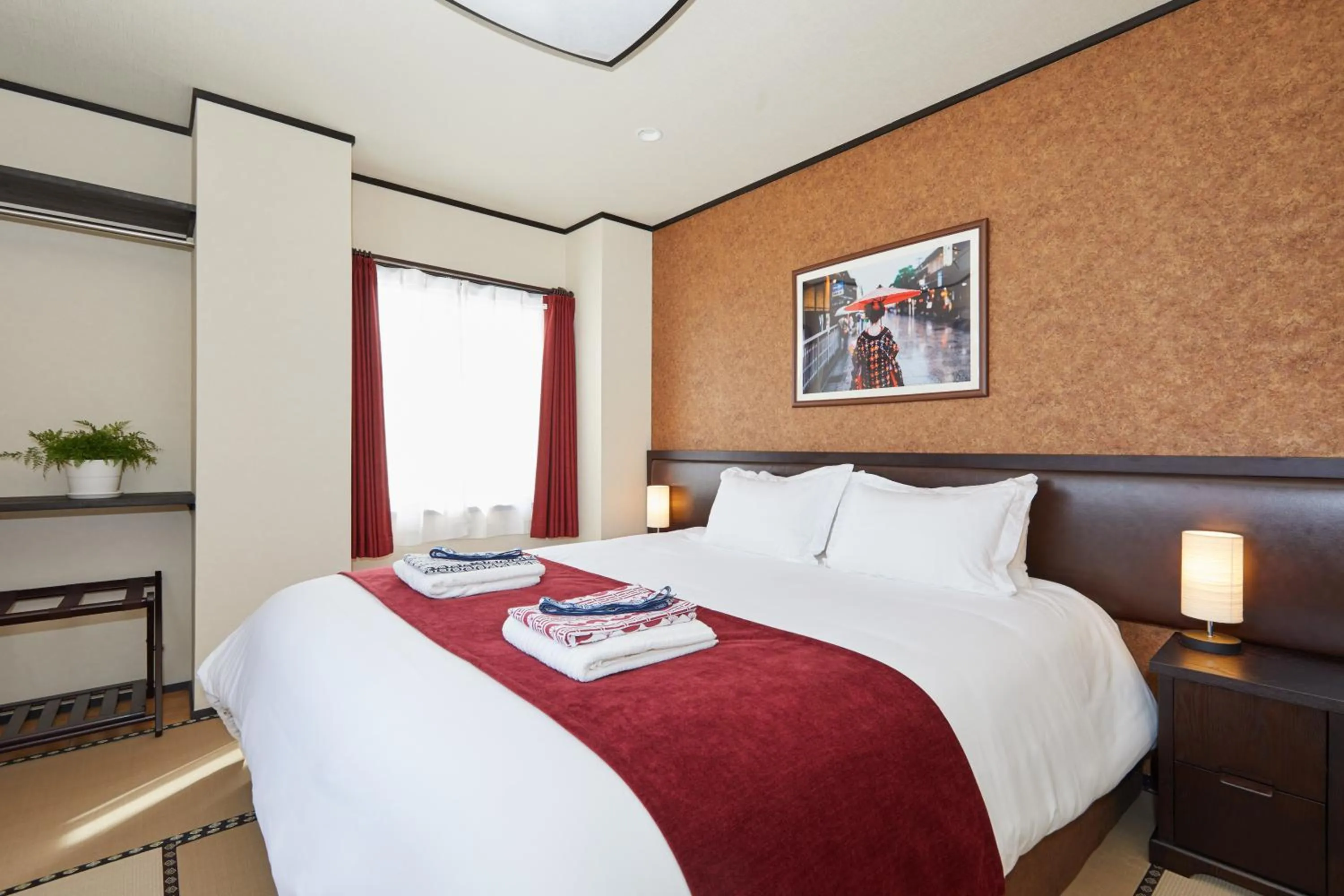 Bedroom, Bed in The Address Akakura