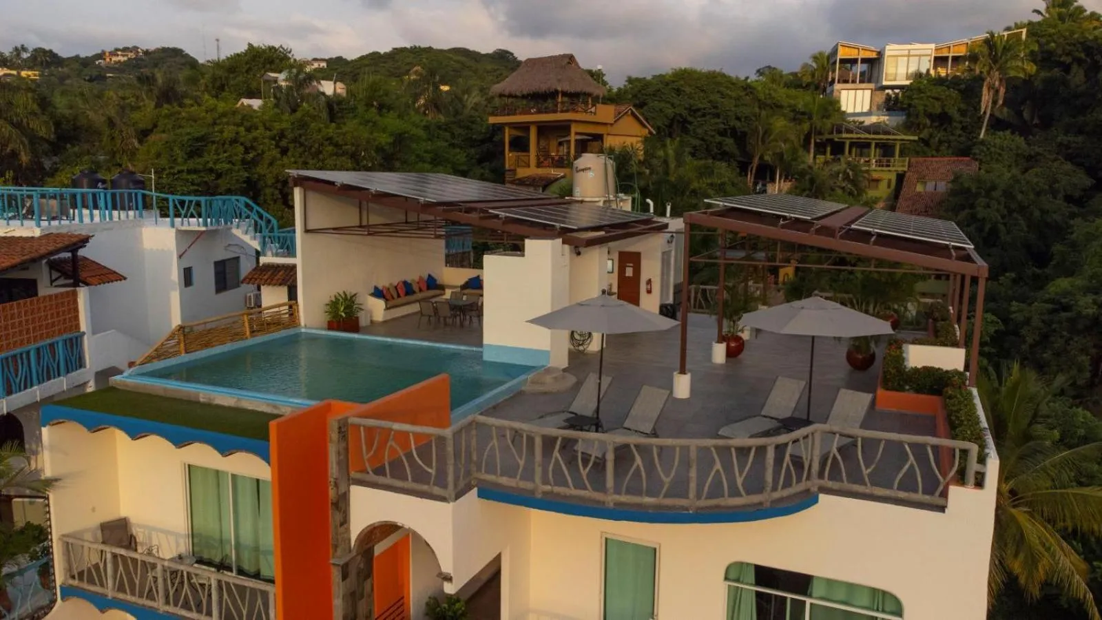Bird's eye view in Villa Los Corales