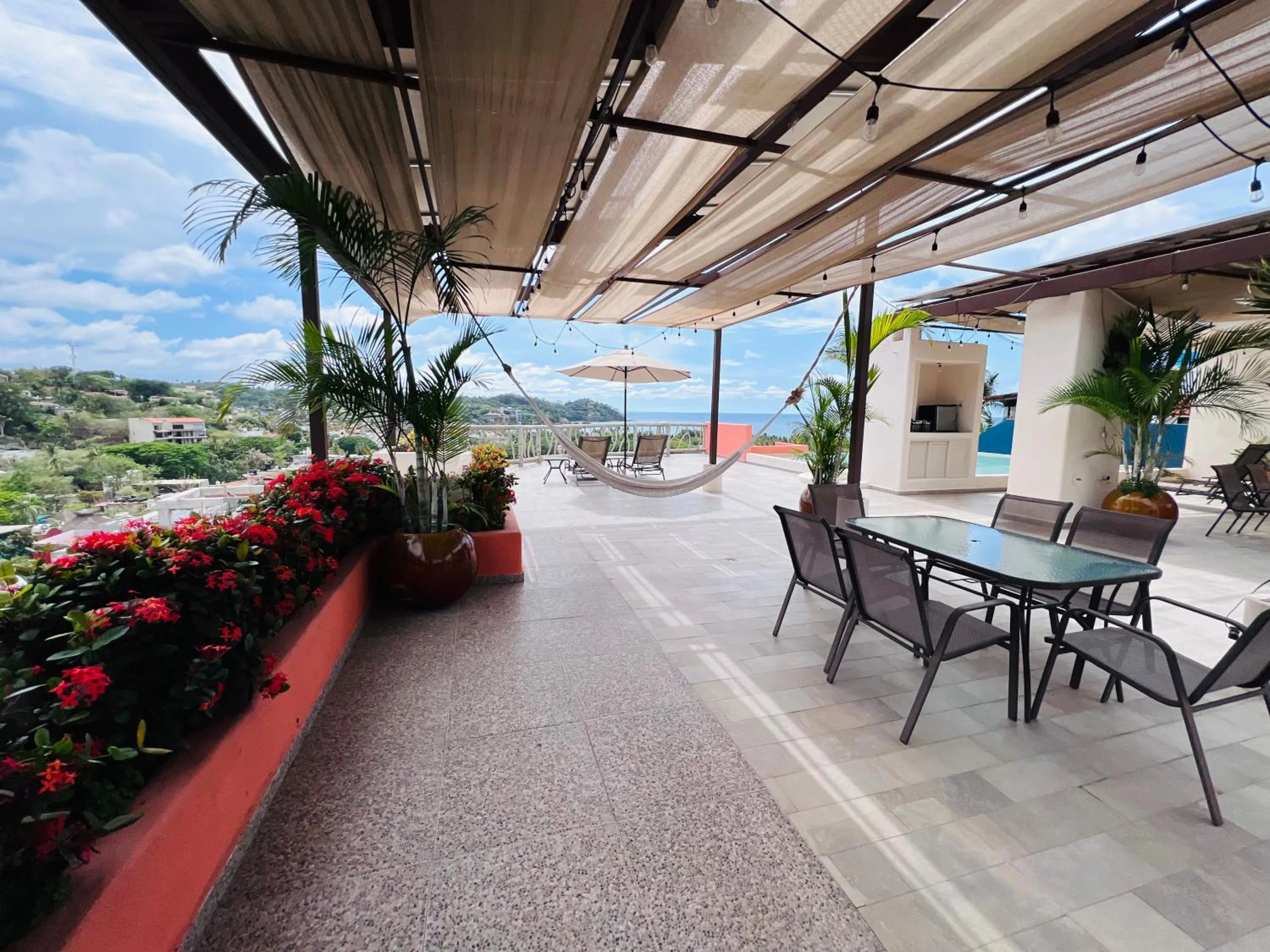 Pool view in Villa Los Corales