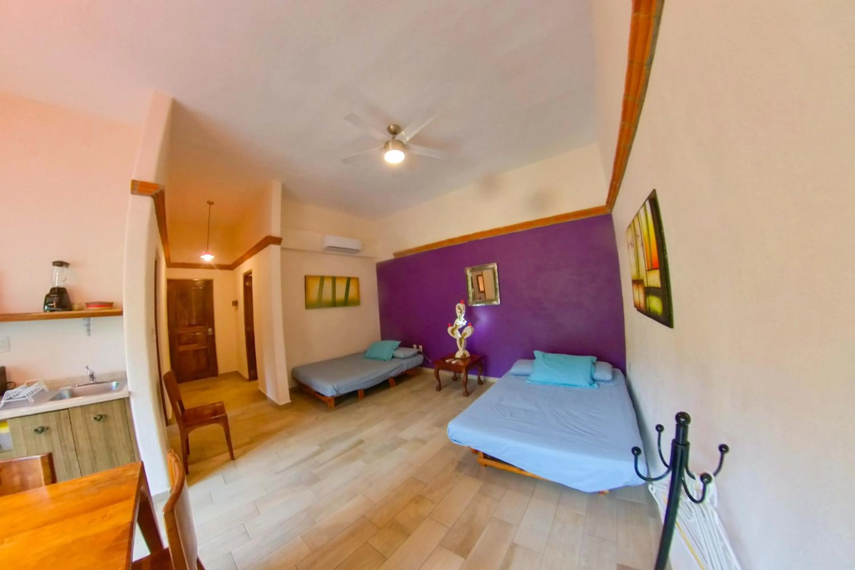 Living room, Bed in Villa Los Corales