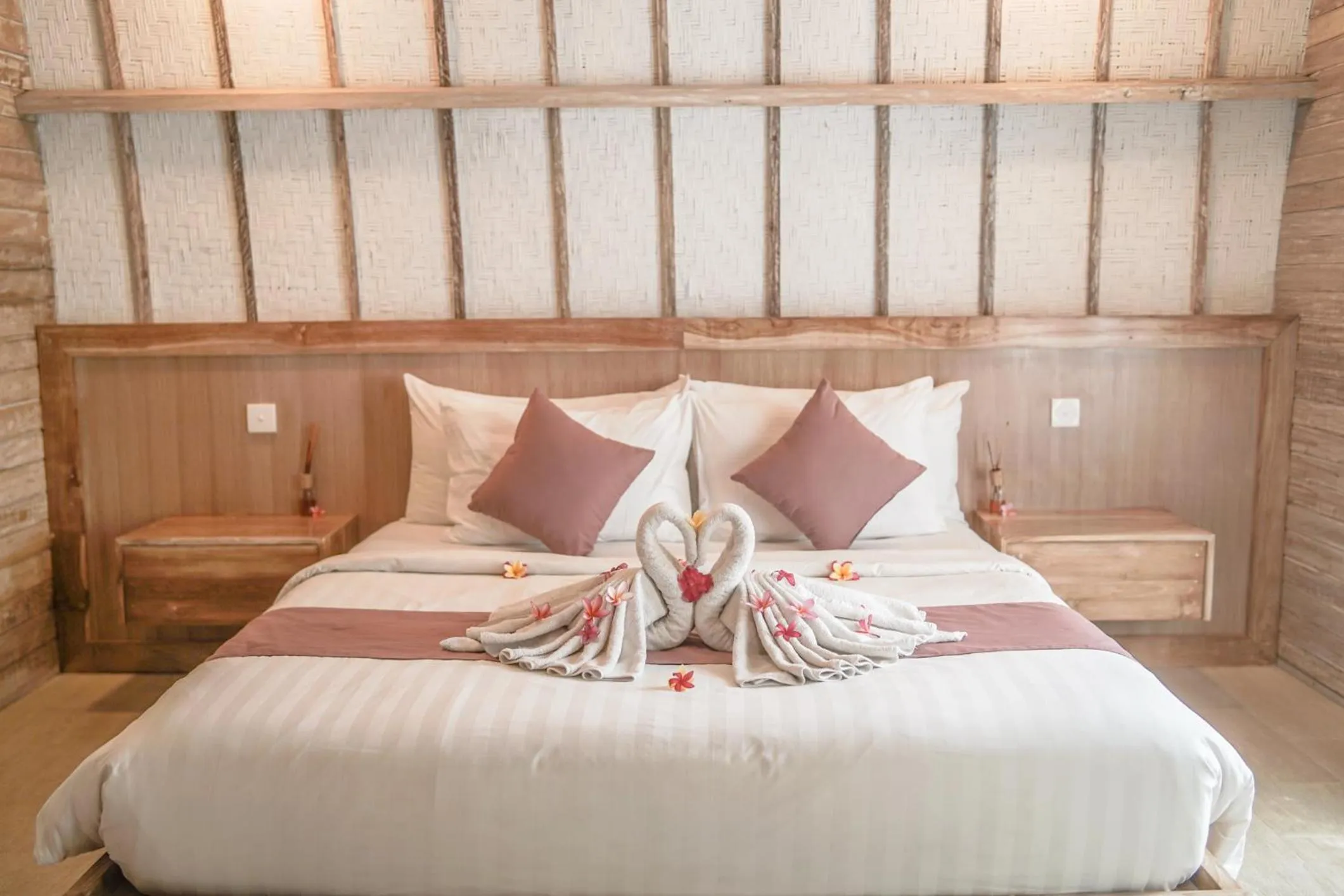 Bed in La Roja Bungalows